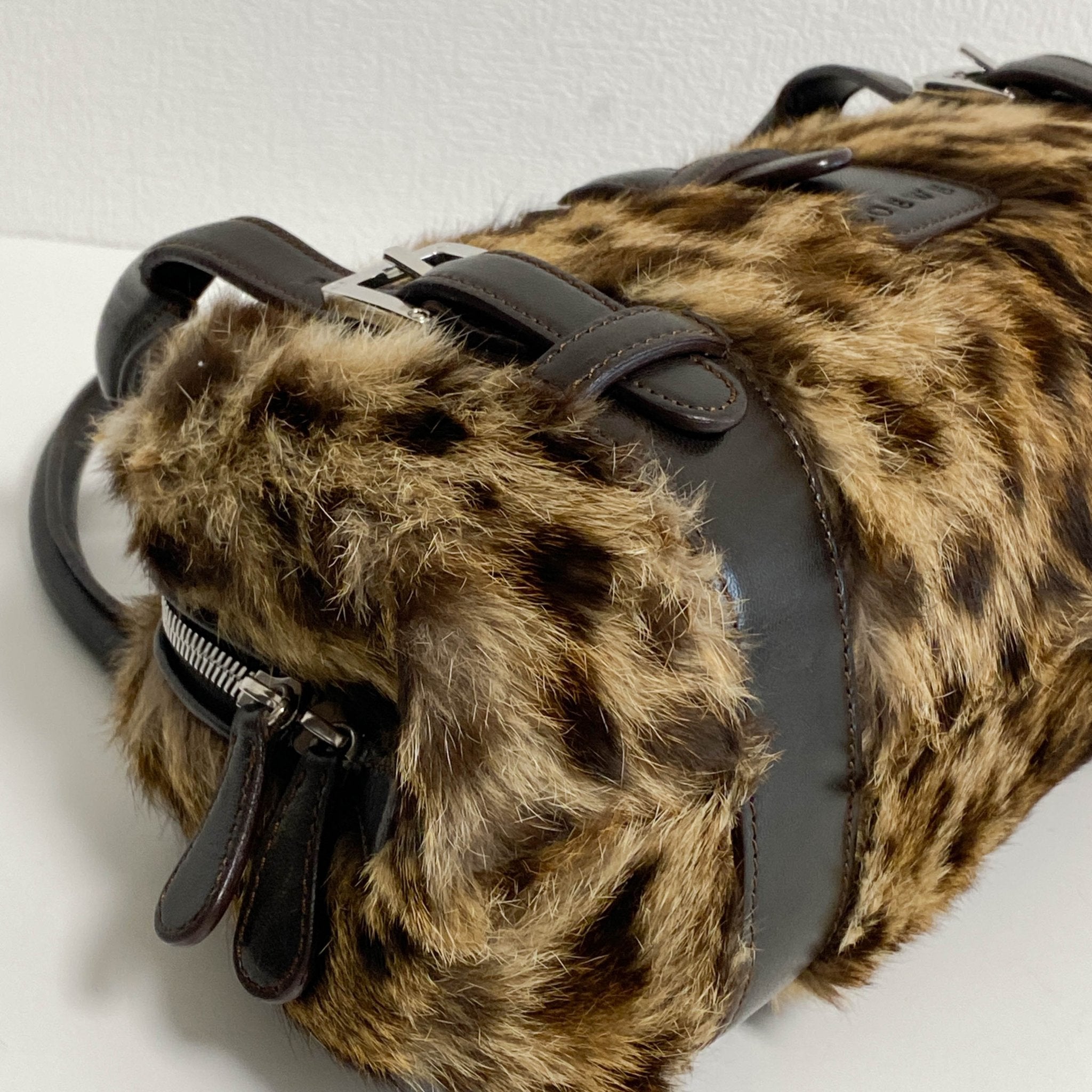 LOEWE Archive Rabbit Fur Brown Top Handle Bag, in , Sold by HIVE PRELOVED - Handle Bags, ,