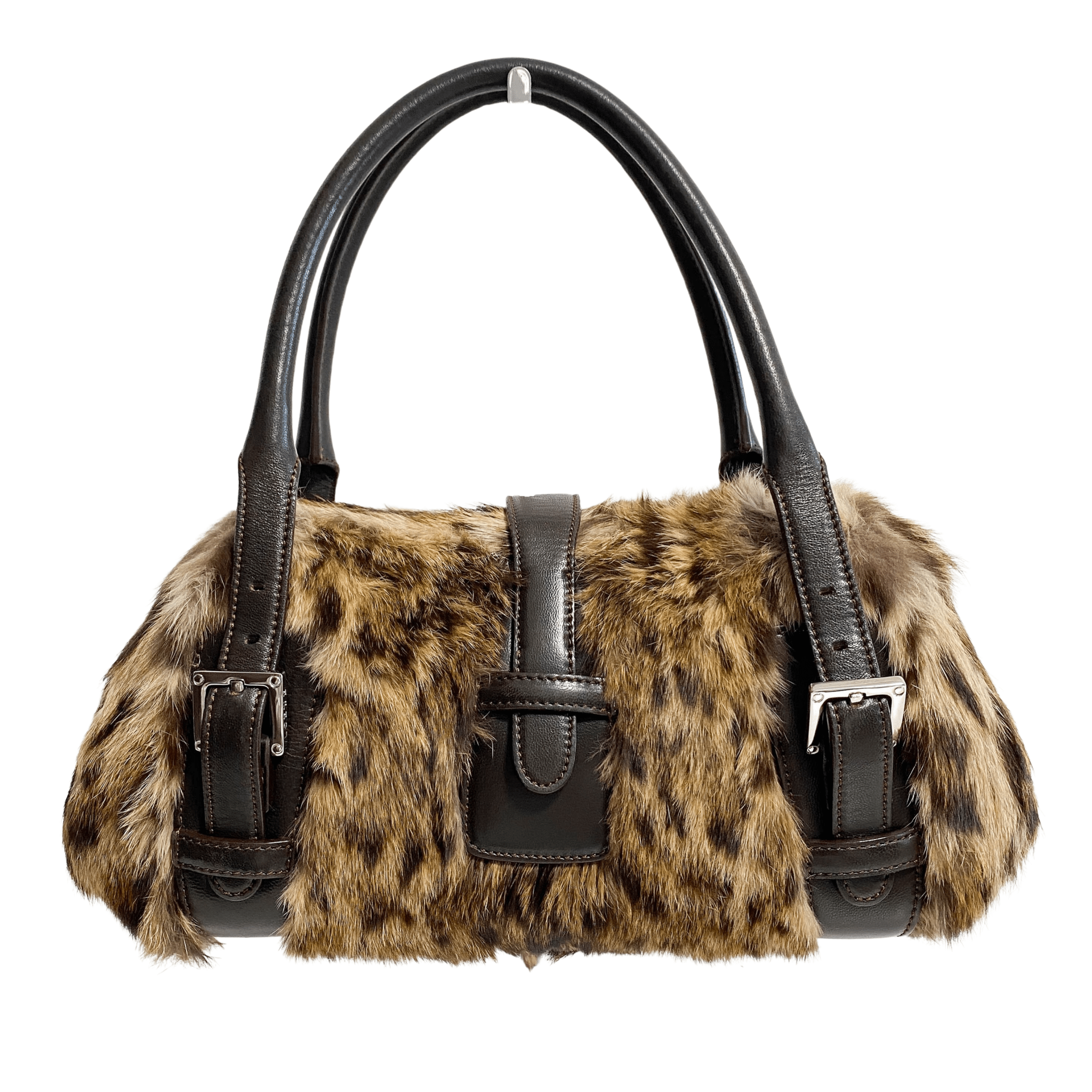 LOEWE Archive Rabbit Fur Brown Top Handle Bag, in , Sold by HIVE PRELOVED - Handle Bags, ,