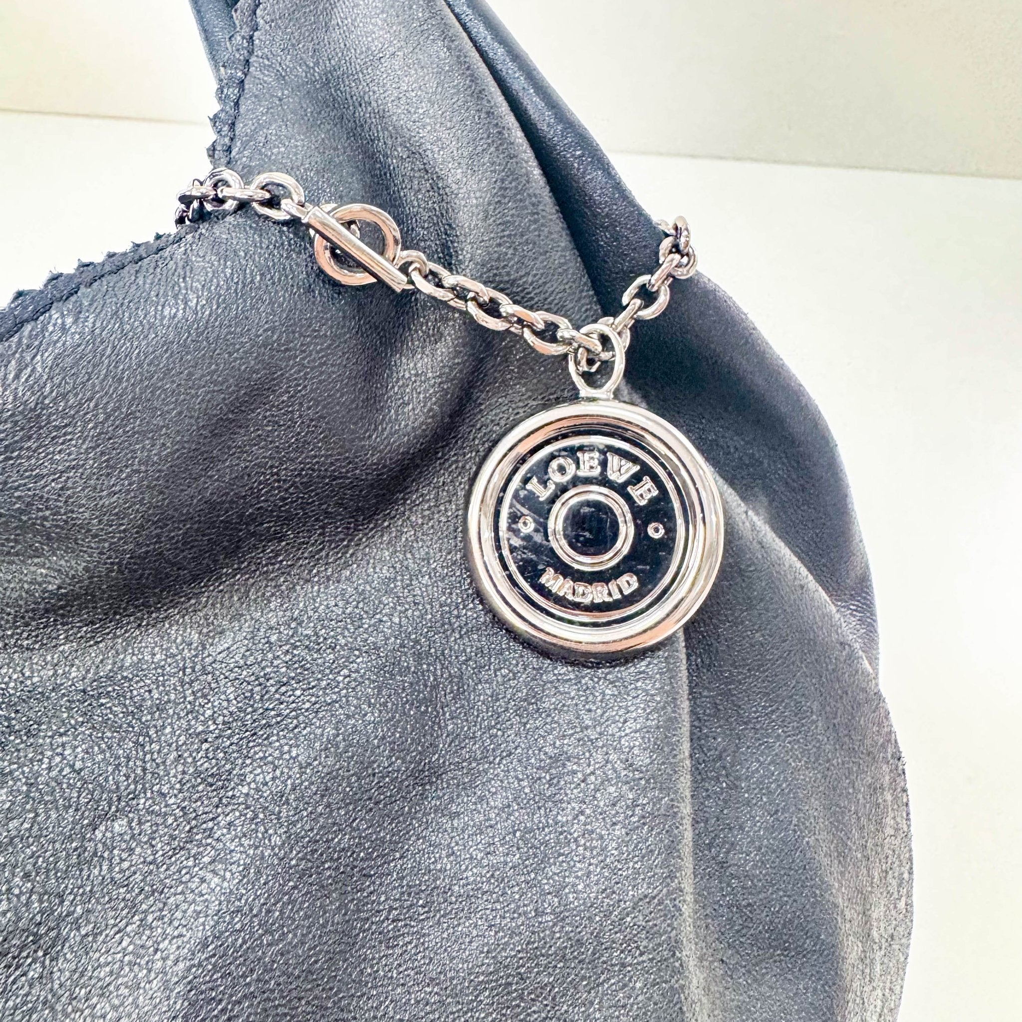 LOEWE Black Leather Hobo Shoulder Bag, in , Sold by HIVE PRELOVED - Shoulder Bags, ,