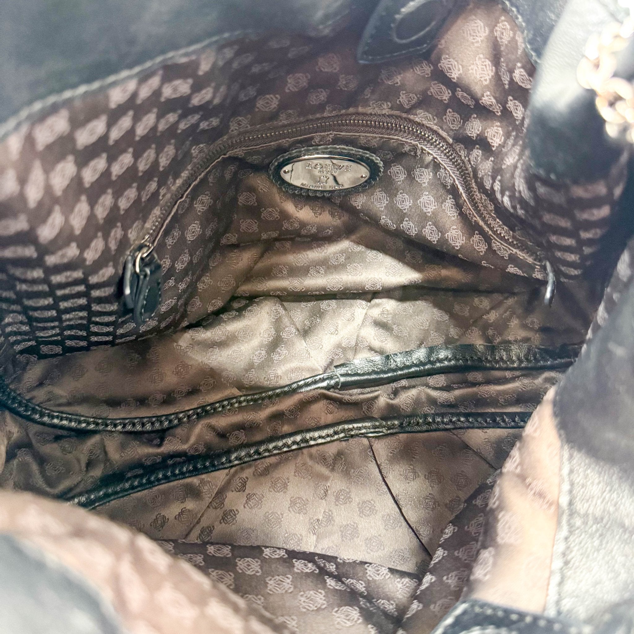 LOEWE Black Leather Hobo Shoulder Bag, in , Sold by HIVE PRELOVED - Shoulder Bags, ,