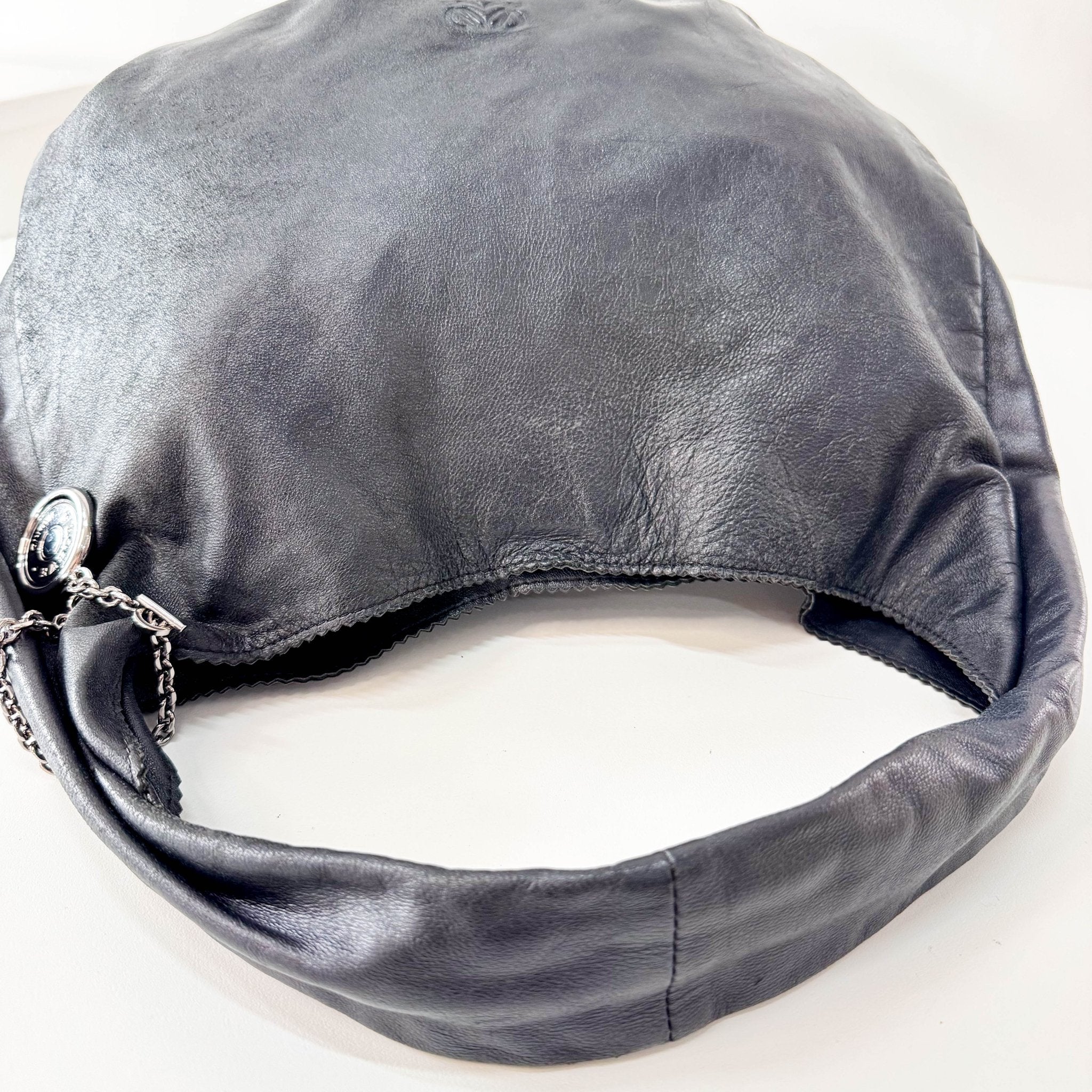 LOEWE Black Leather Hobo Shoulder Bag, in , Sold by HIVE PRELOVED - Shoulder Bags, ,