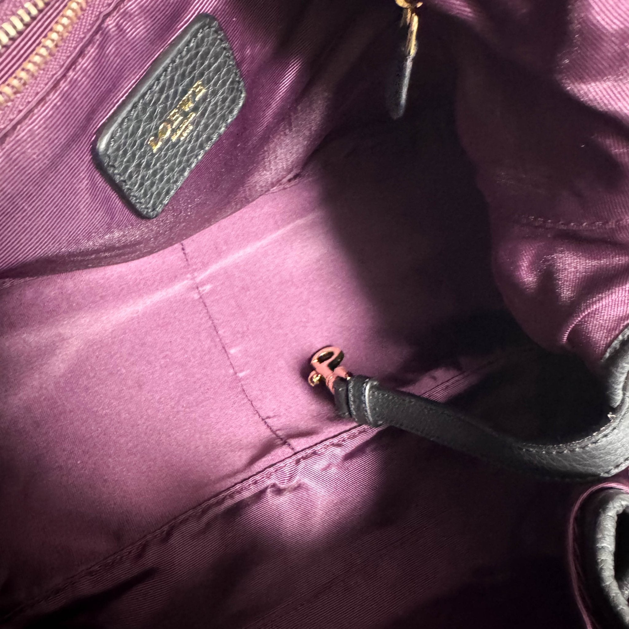 LOEWE Black Pebbled Leather Handle Bag with Padlock, in , Sold by HIVE PRELOVED - Shoulder Bags, ,