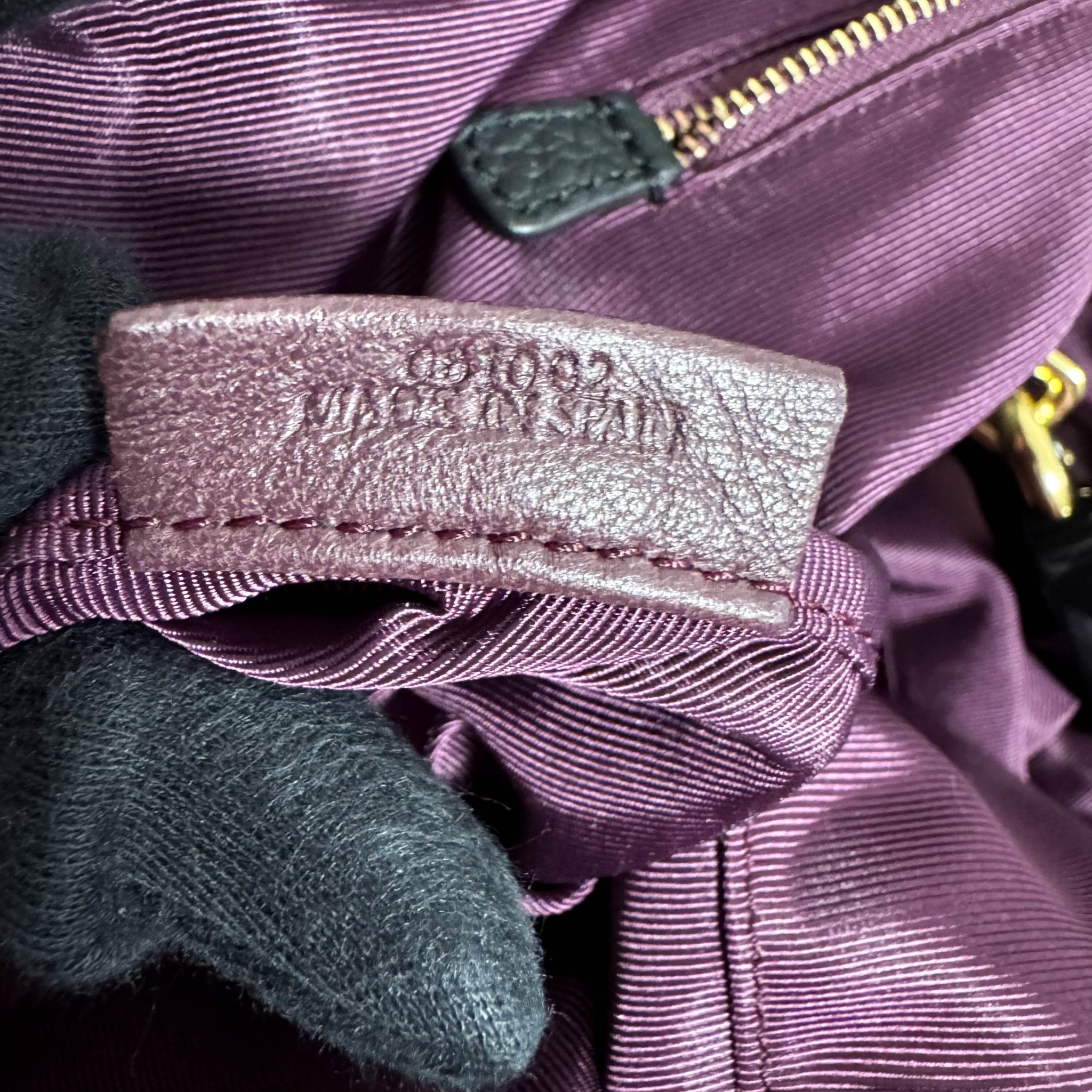 LOEWE Black Pebbled Leather Handle Bag with Padlock, in , Sold by HIVE PRELOVED - Shoulder Bags, ,