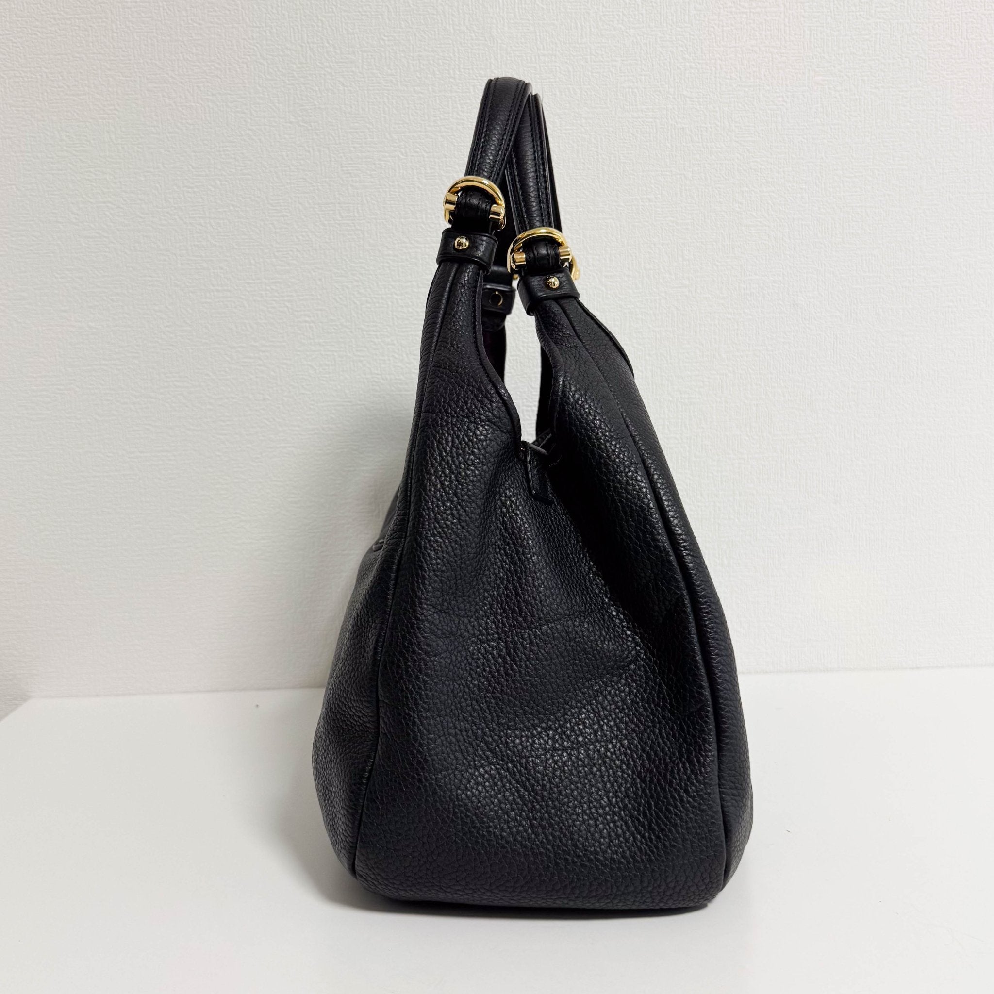 LOEWE Black Pebbled Leather Handle Bag with Padlock, in , Sold by HIVE PRELOVED - Shoulder Bags, ,