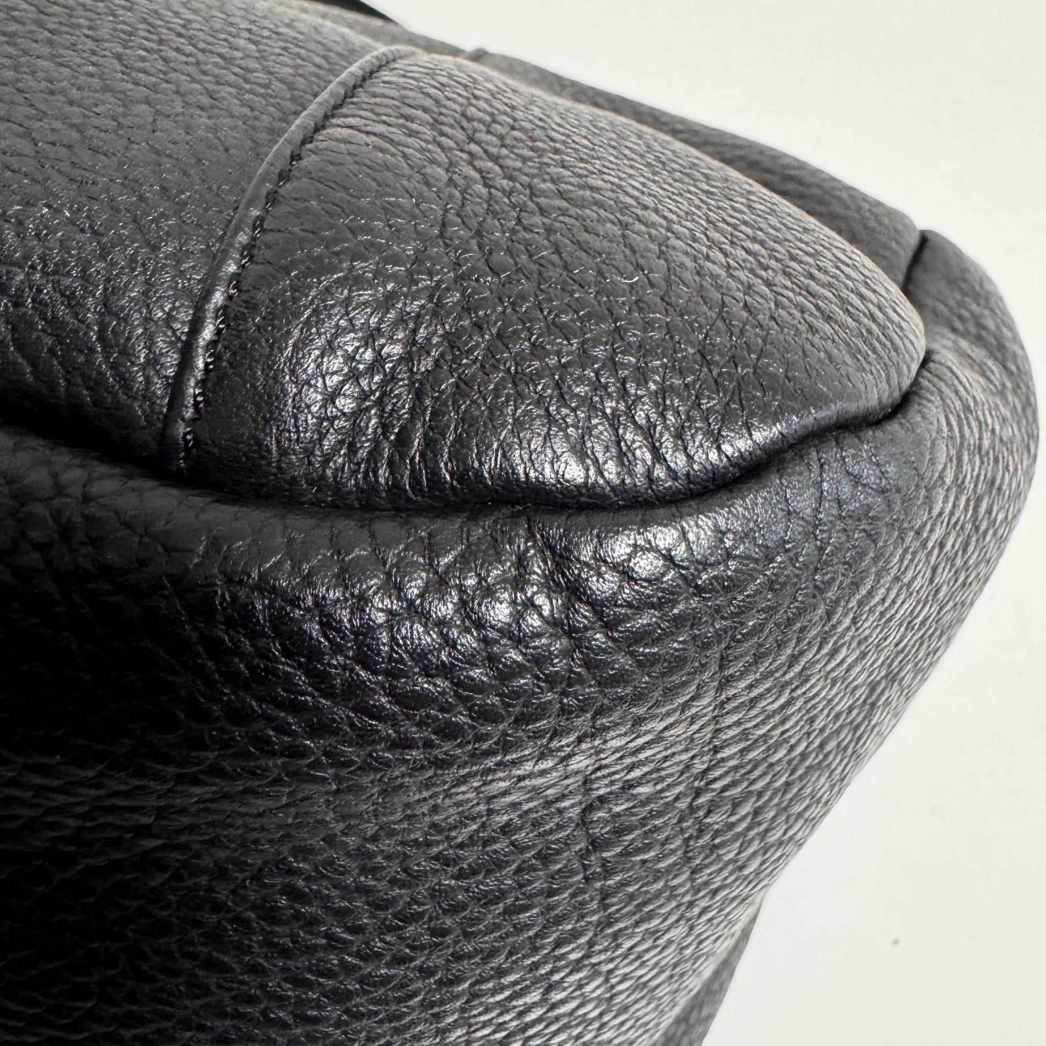 LOEWE Black Pebbled Leather Handle Bag with Padlock, in , Sold by HIVE PRELOVED - Shoulder Bags, ,