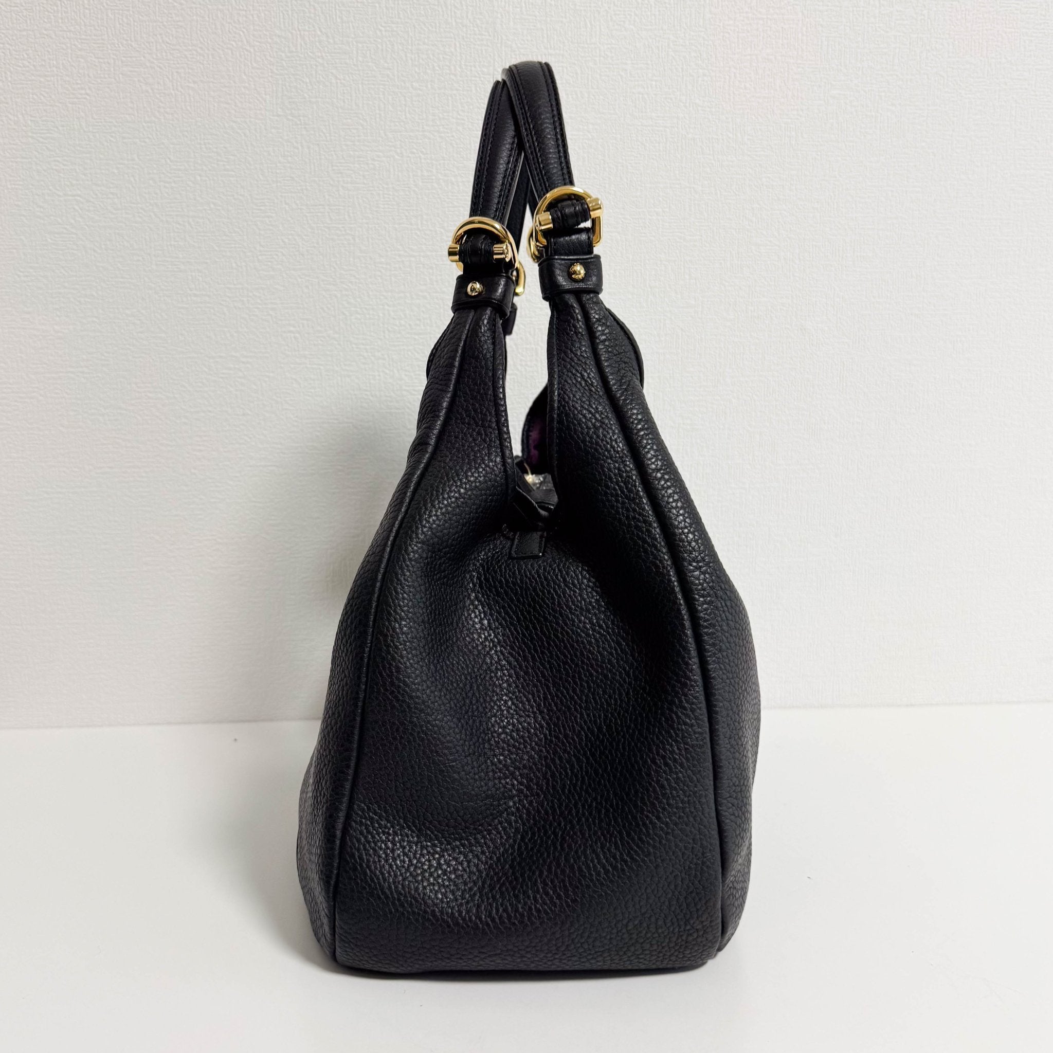LOEWE Black Pebbled Leather Handle Bag with Padlock, in , Sold by HIVE PRELOVED - Shoulder Bags, ,