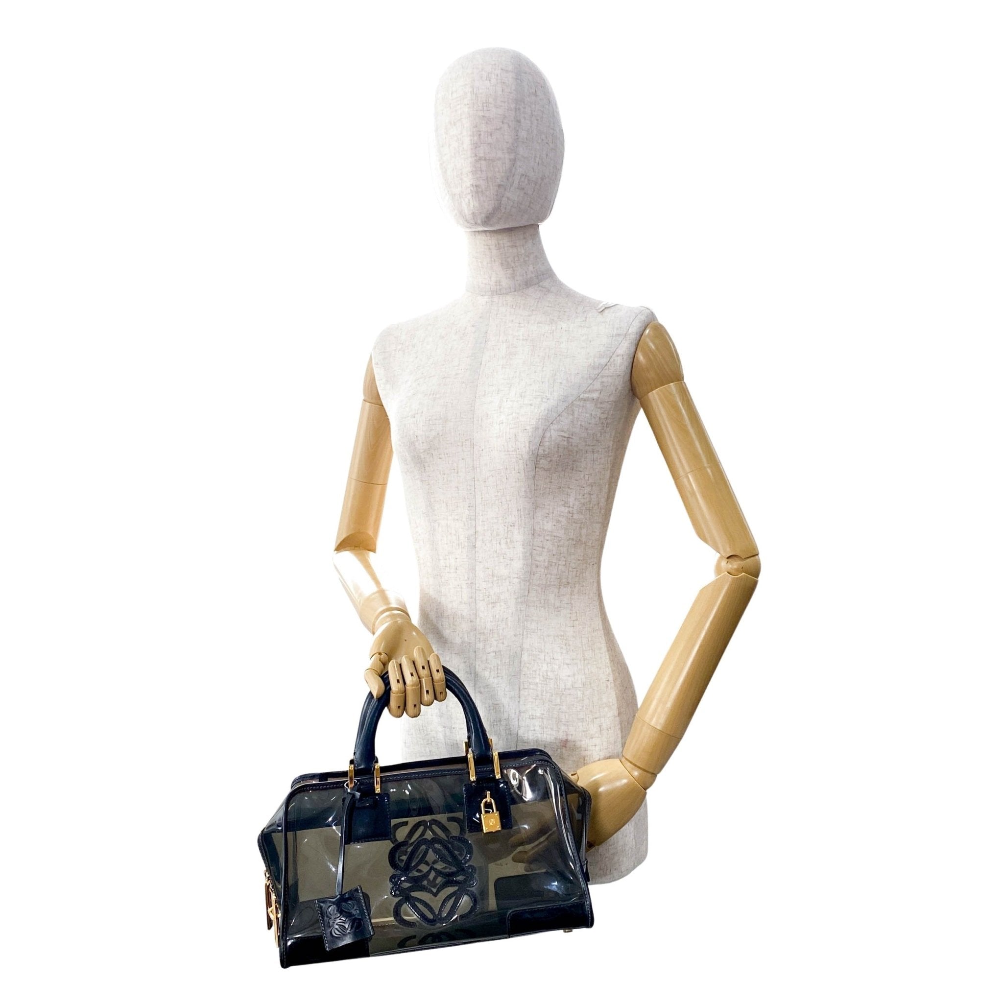 LOEWE Black Vinyl Transparent Handbag, in , Sold by HIVE PRELOVED - Handle Bags, ,