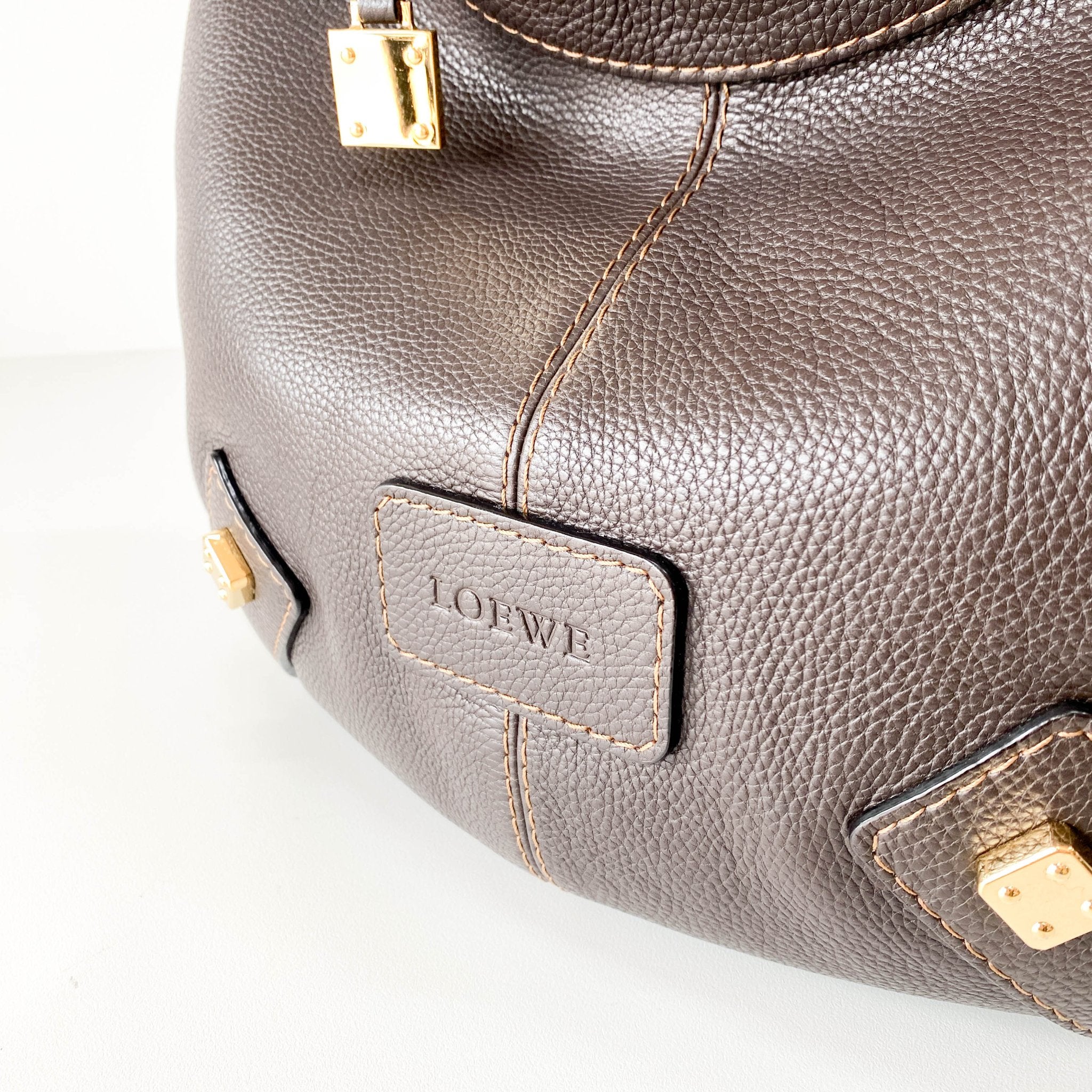 LOEWE Brown Leather Hobo Shoulder Bag, in , Sold by HIVE PRELOVED - Shoulder Bags, ,