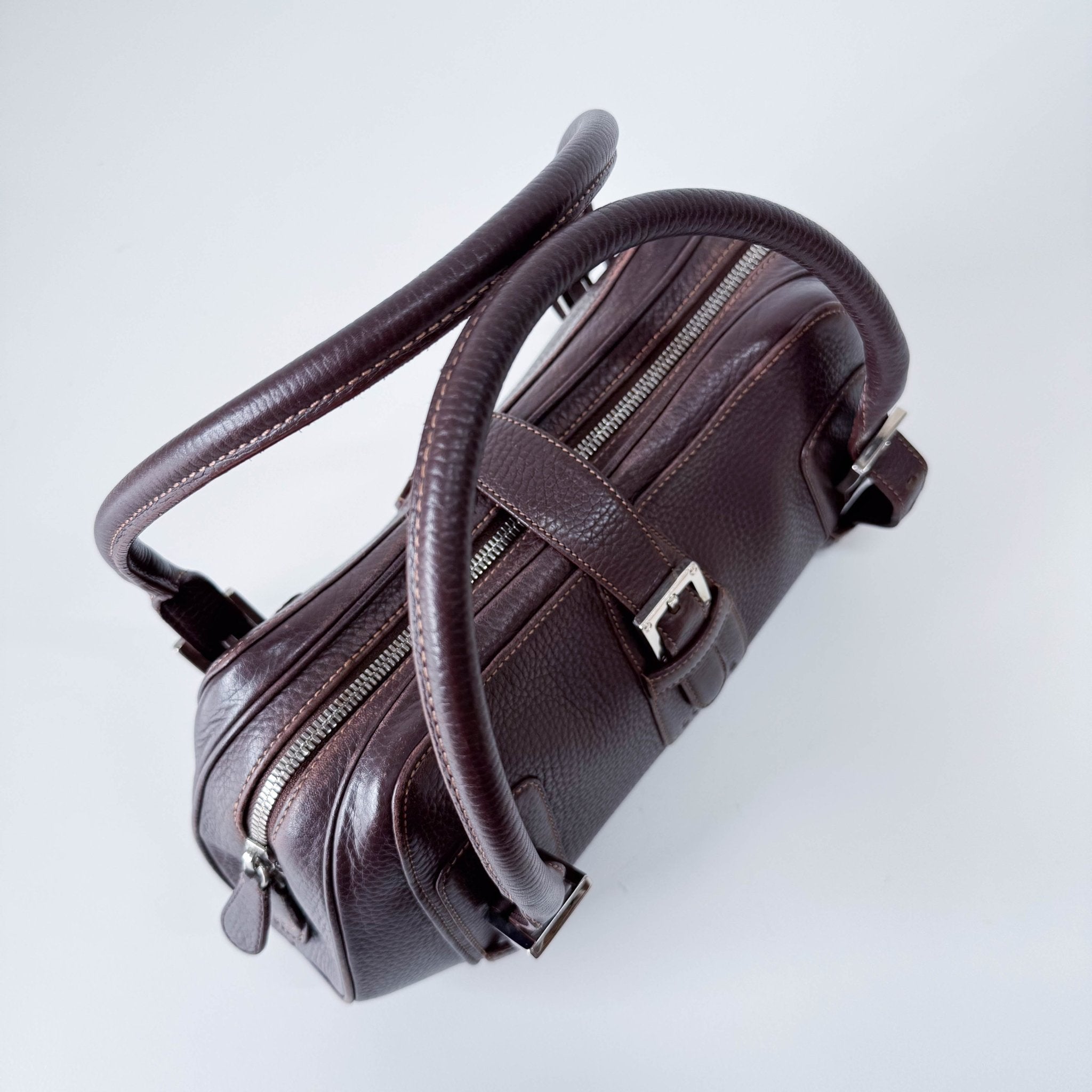LOEWE Brown Leather Top Handle Bag, in , Sold by HIVE PRELOVED - Handle Bags, ,