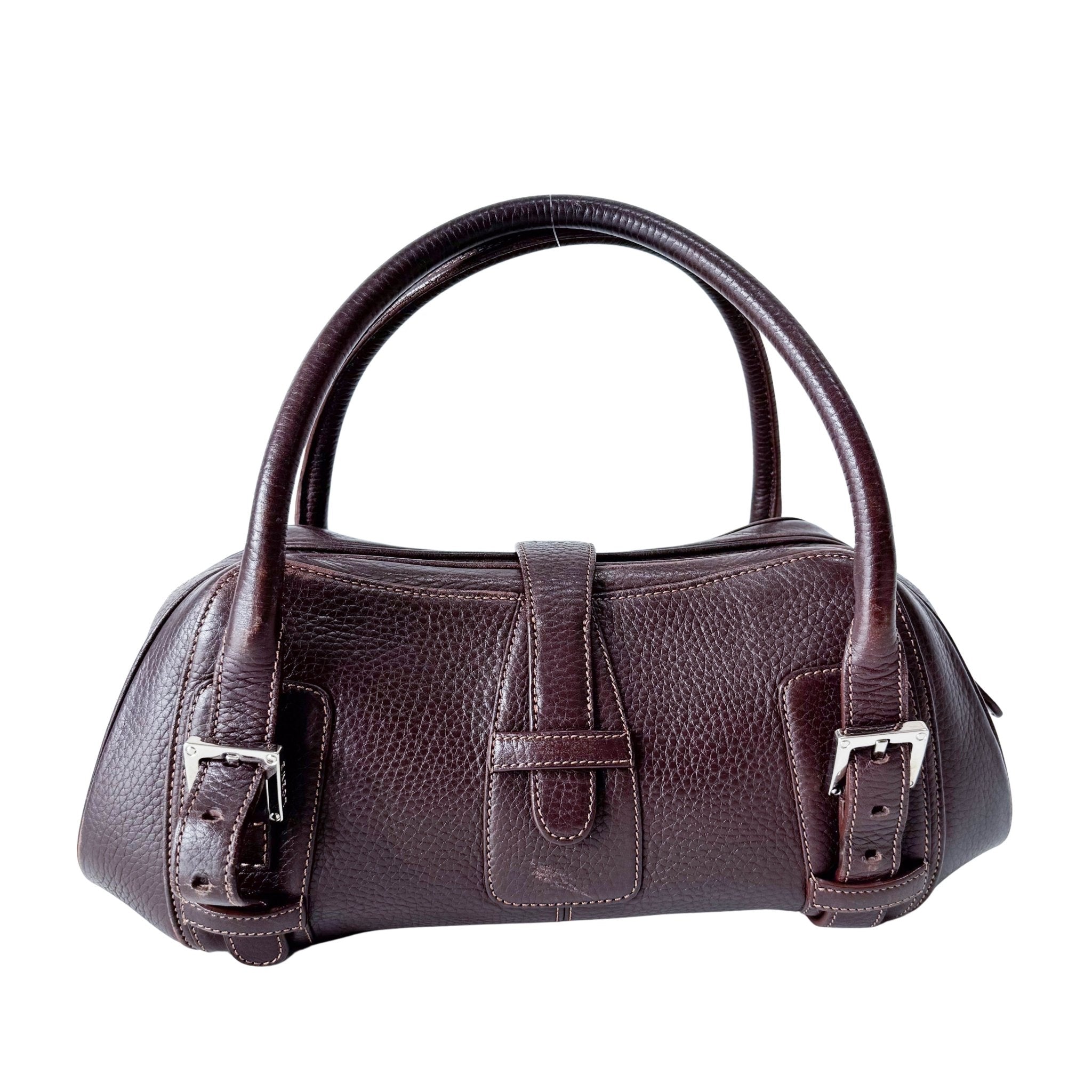 LOEWE Brown Leather Top Handle Bag, in , Sold by HIVE PRELOVED - Handle Bags, ,