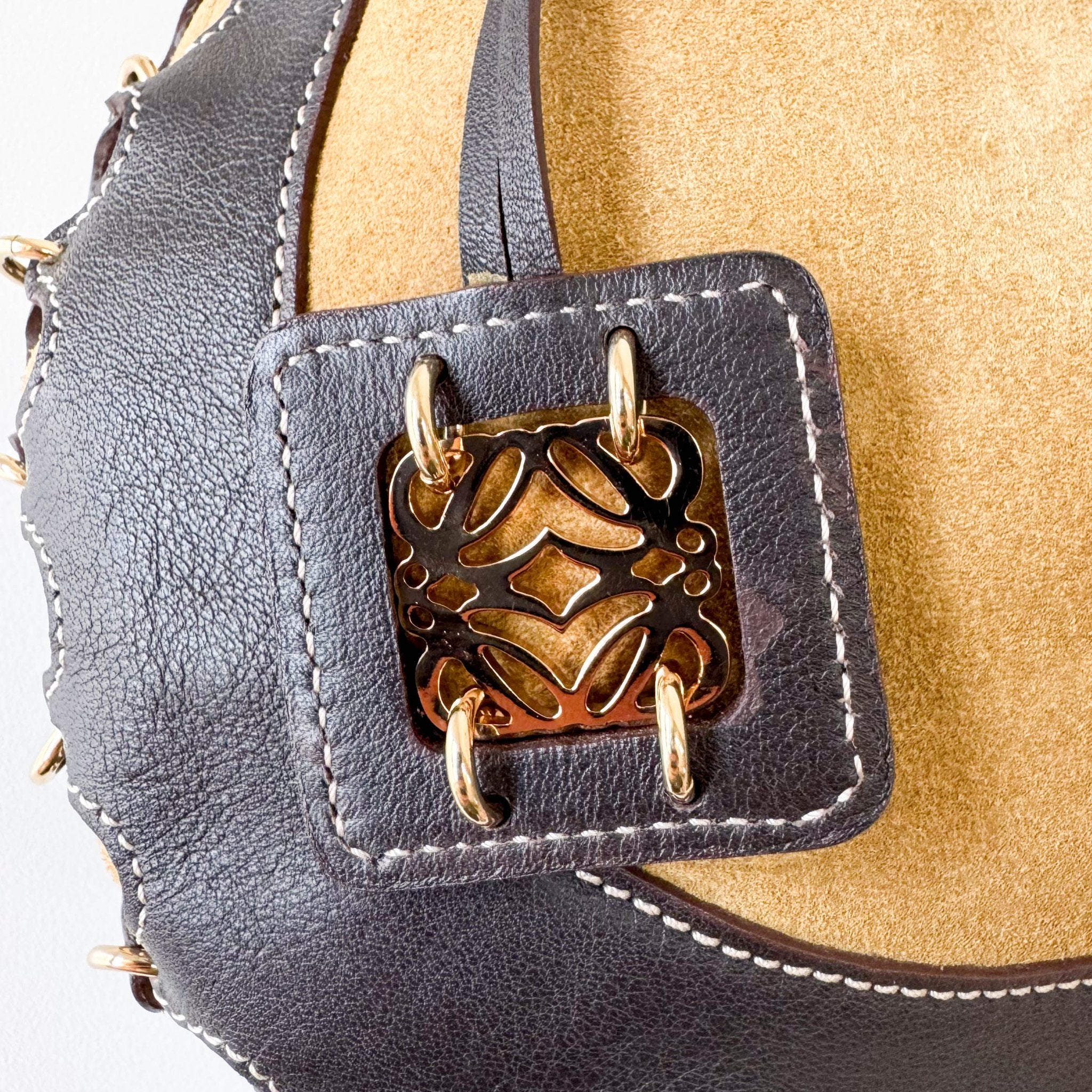 LOEWE Brown Suede Hobo Shoulder Bag, in , Sold by HIVE PRELOVED - Shoulder Bags, ,