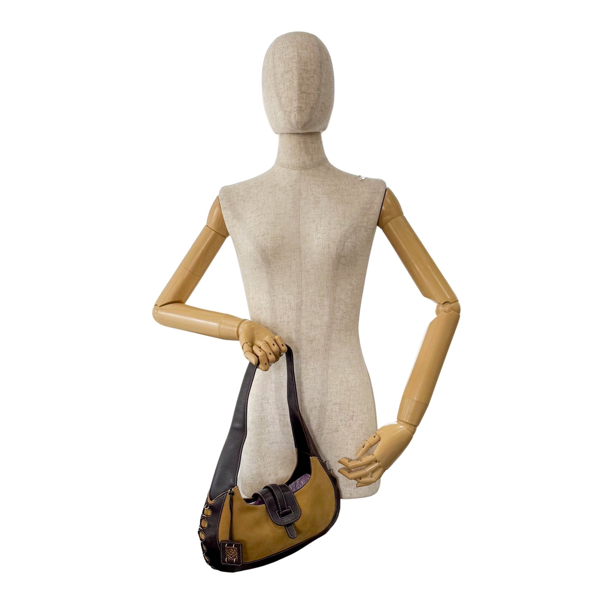 LOEWE Brown Suede Hobo Shoulder Bag, in , Sold by HIVE PRELOVED - Shoulder Bags, ,