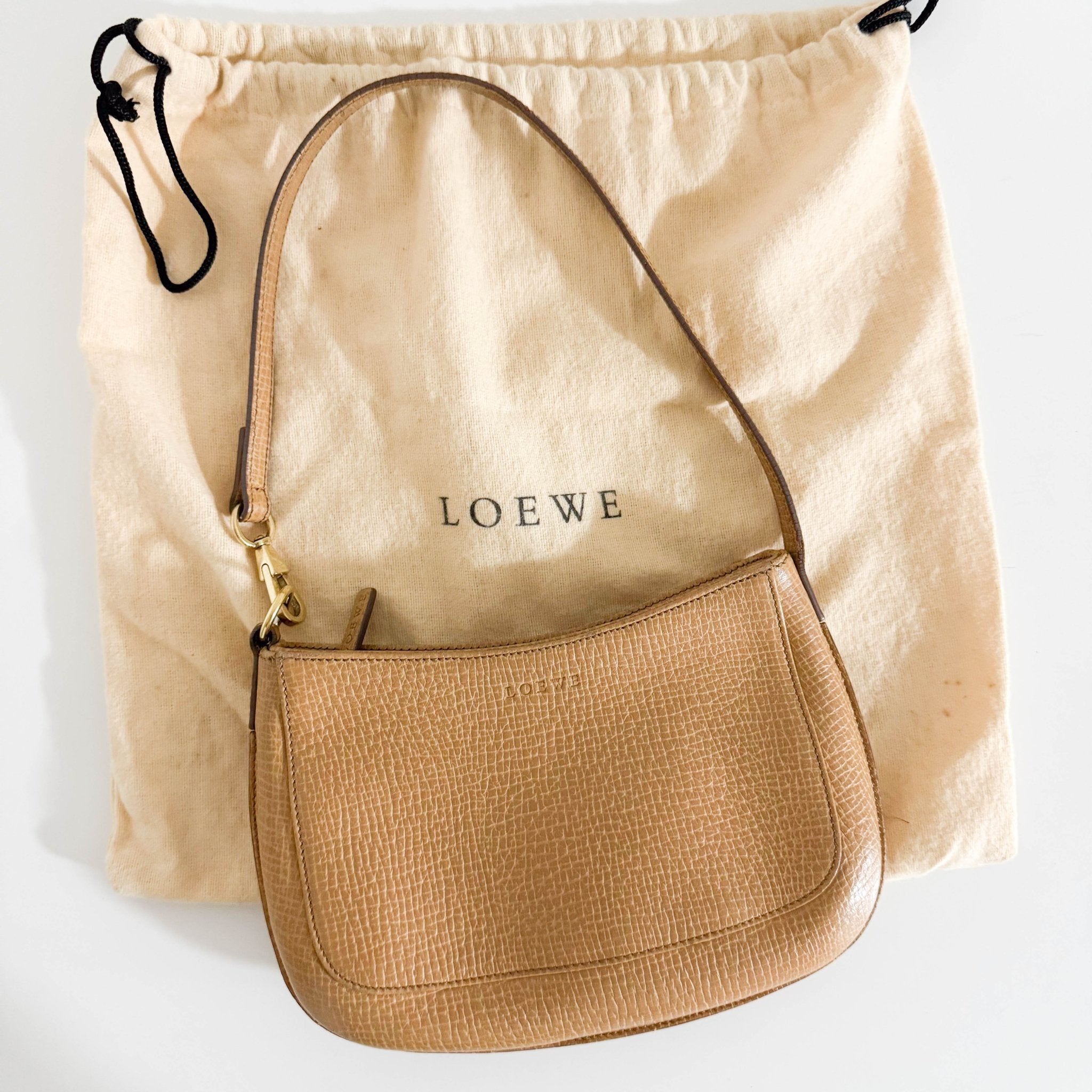 LOEWE Calfskin Leather Mini Pochette Pouch Shoulder Bag, in , Sold by HIVE PRELOVED - Mini bags, Shoulder Bags,