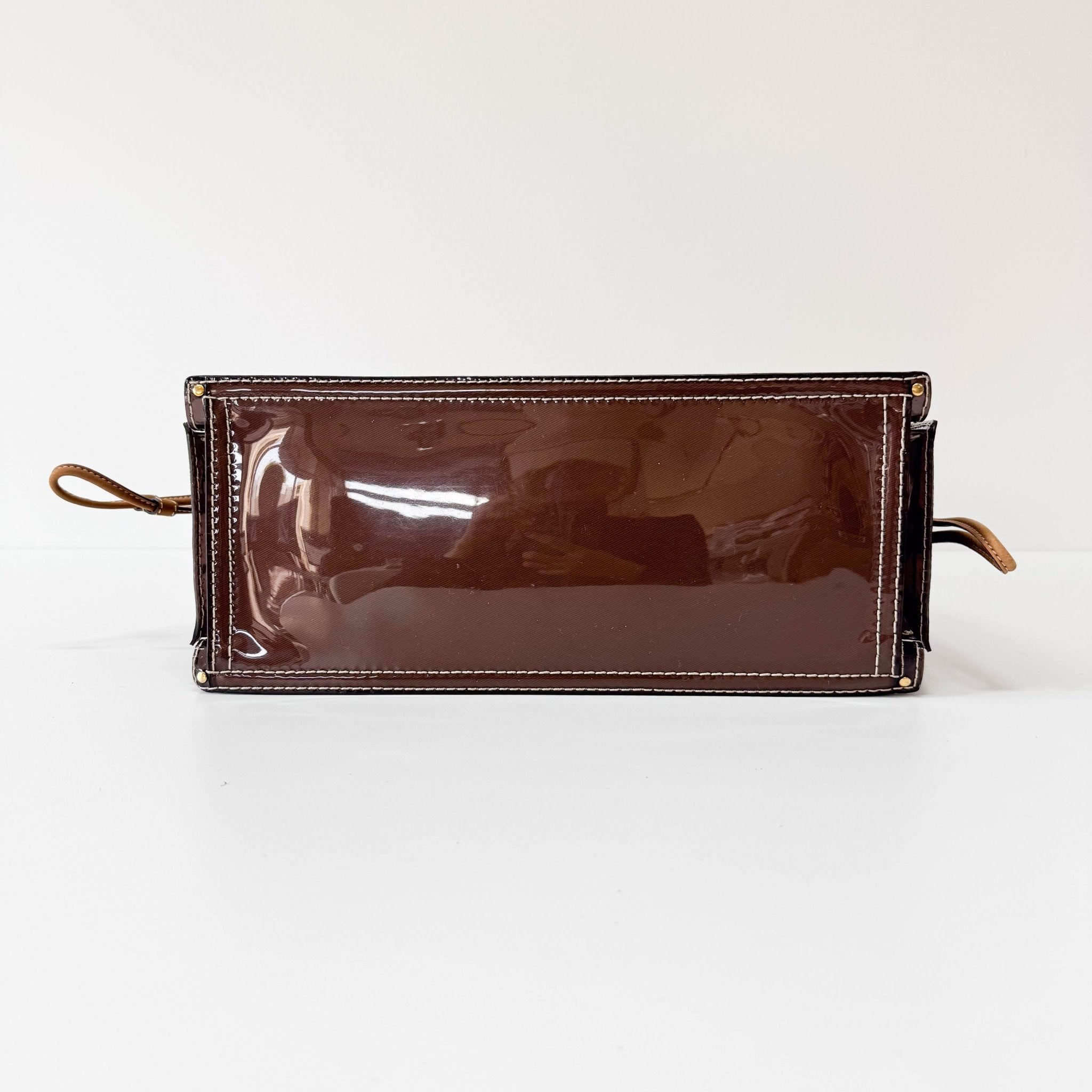 LOEWE Coffee Brown Vinyl Tote Shoulder Bag, in , Sold by HIVE PRELOVED - Shoulder Bags, Totes,