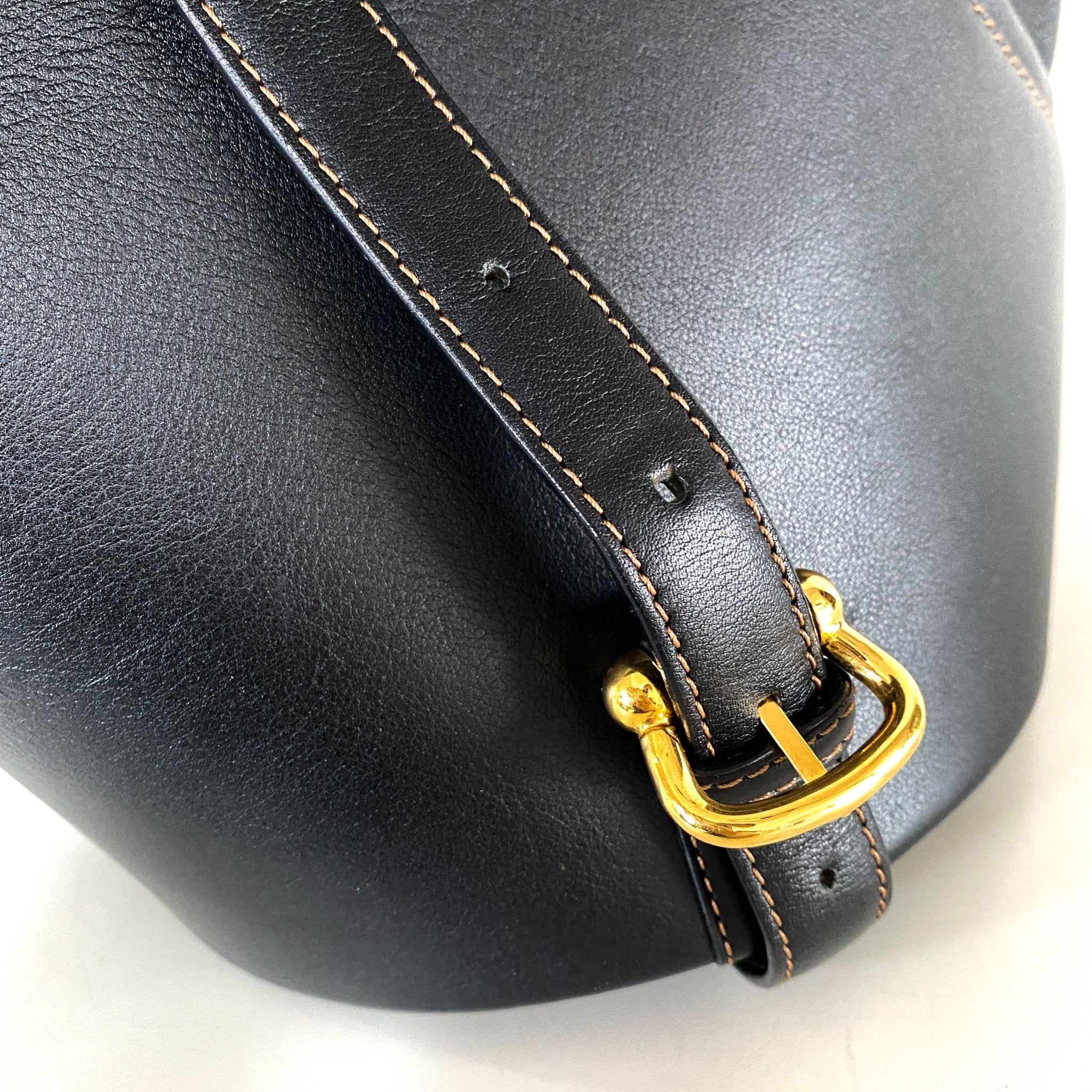 LOEWE Drawstring Leather Backpack, in , Sold by HIVE PRELOVED - Backpacks, ,