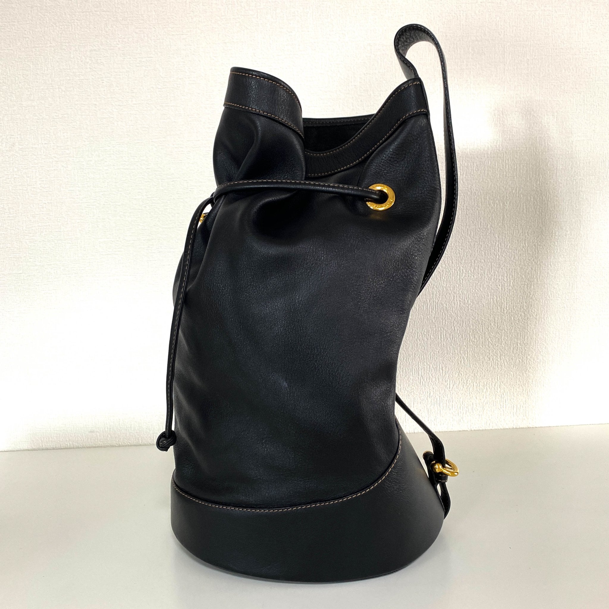 LOEWE Drawstring Leather Backpack, in , Sold by HIVE PRELOVED - Backpacks, ,
