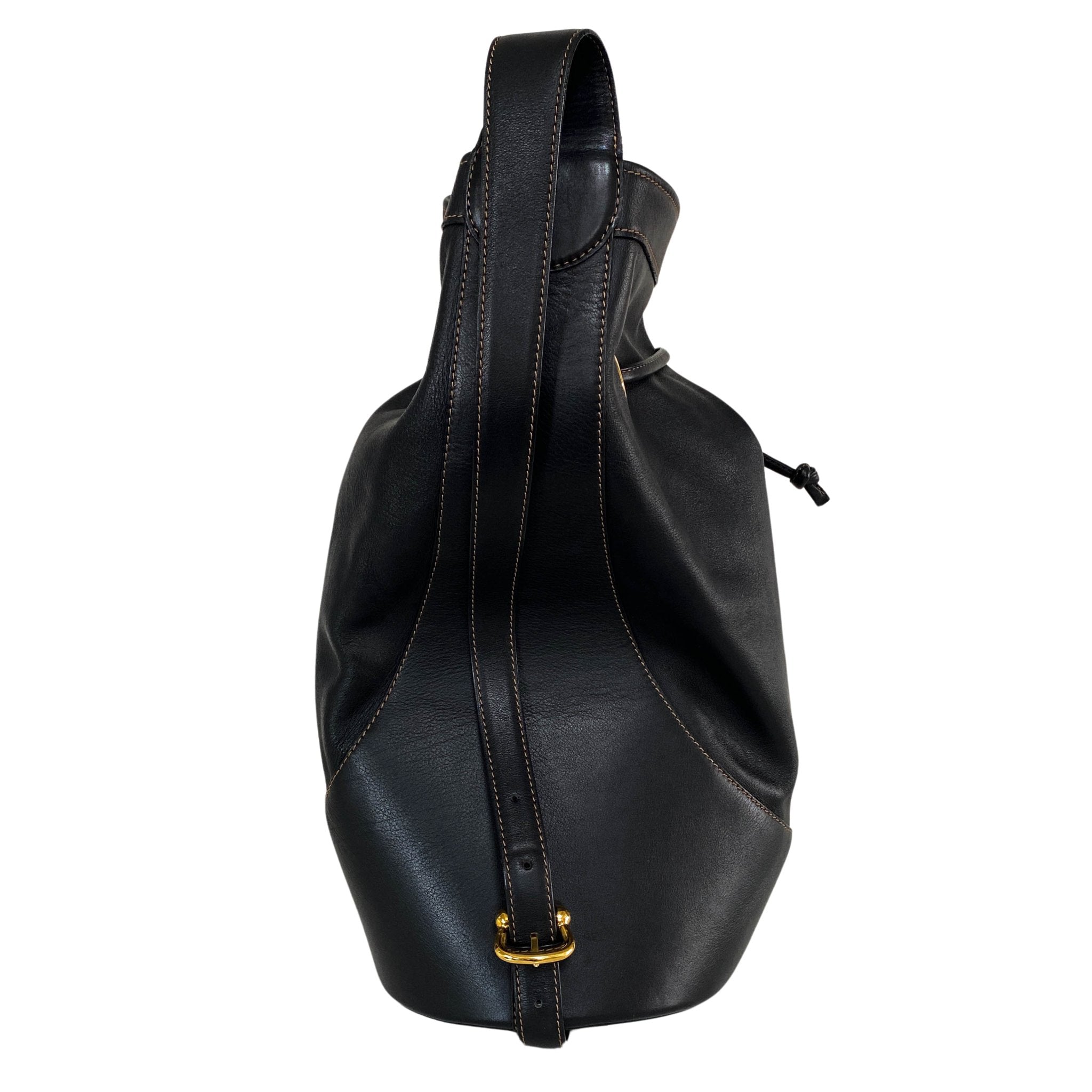 LOEWE Drawstring Leather Backpack, in , Sold by HIVE PRELOVED - Backpacks, ,