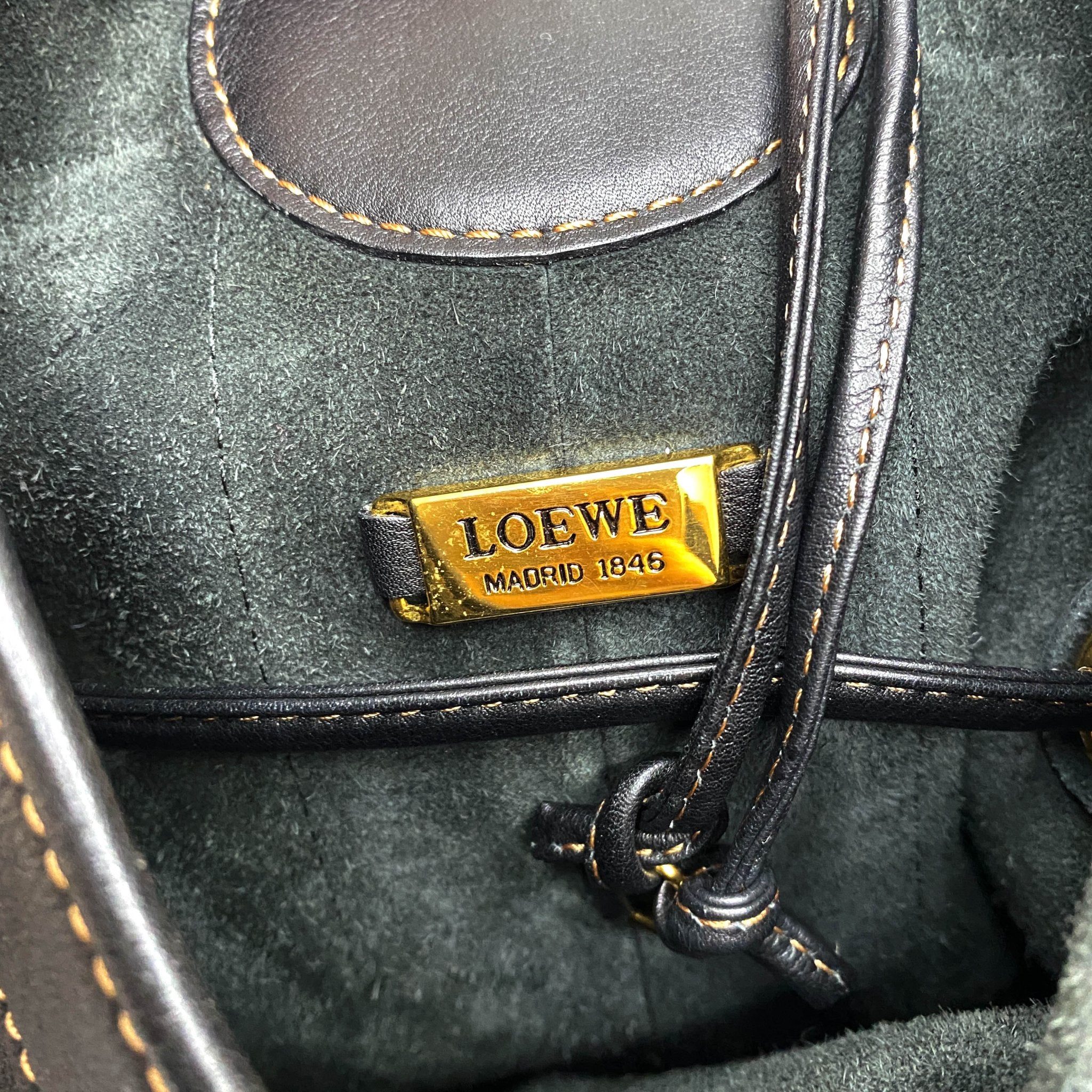 LOEWE Drawstring Leather Backpack, in , Sold by HIVE PRELOVED - Backpacks, ,