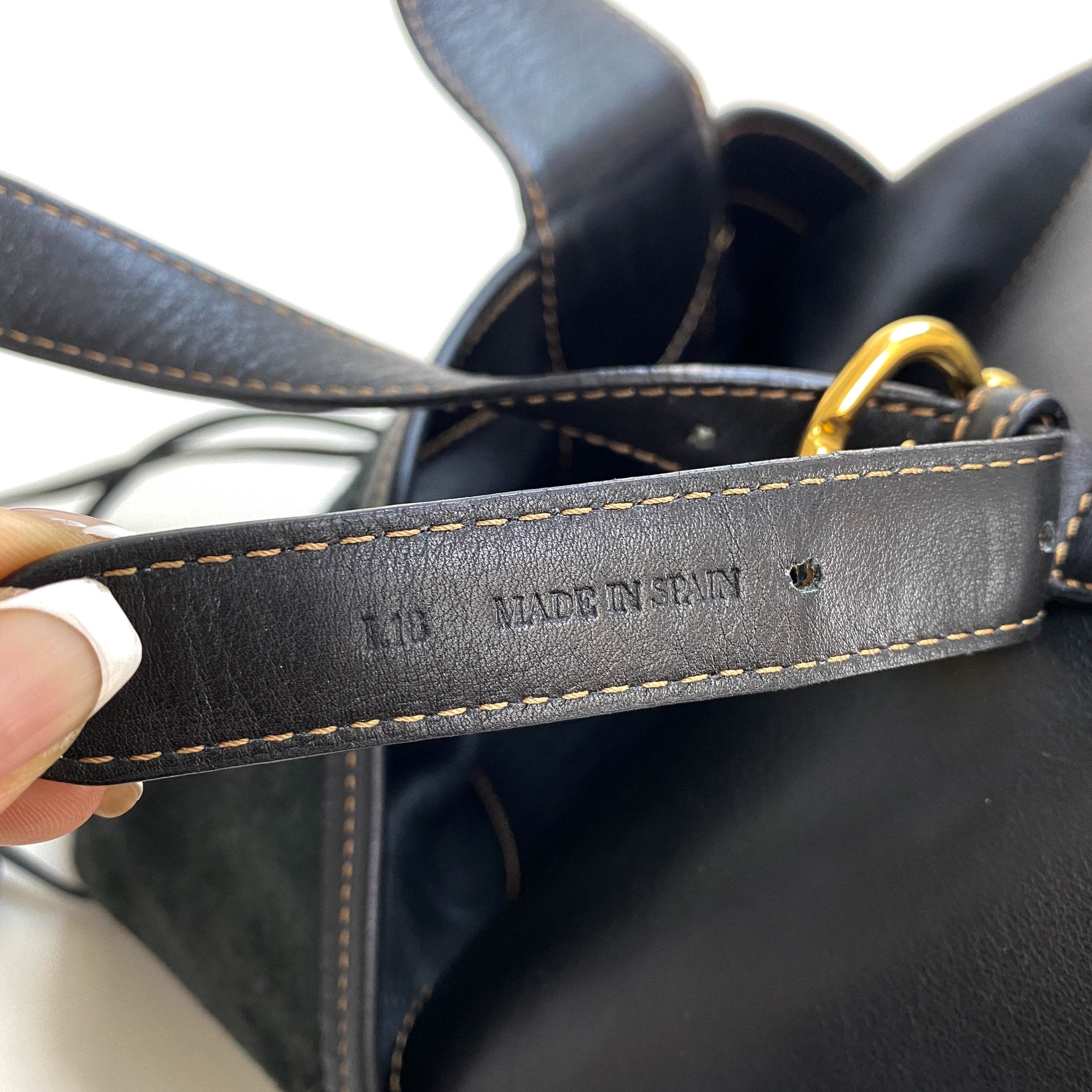 LOEWE Drawstring Leather Backpack, in , Sold by HIVE PRELOVED - Backpacks, ,