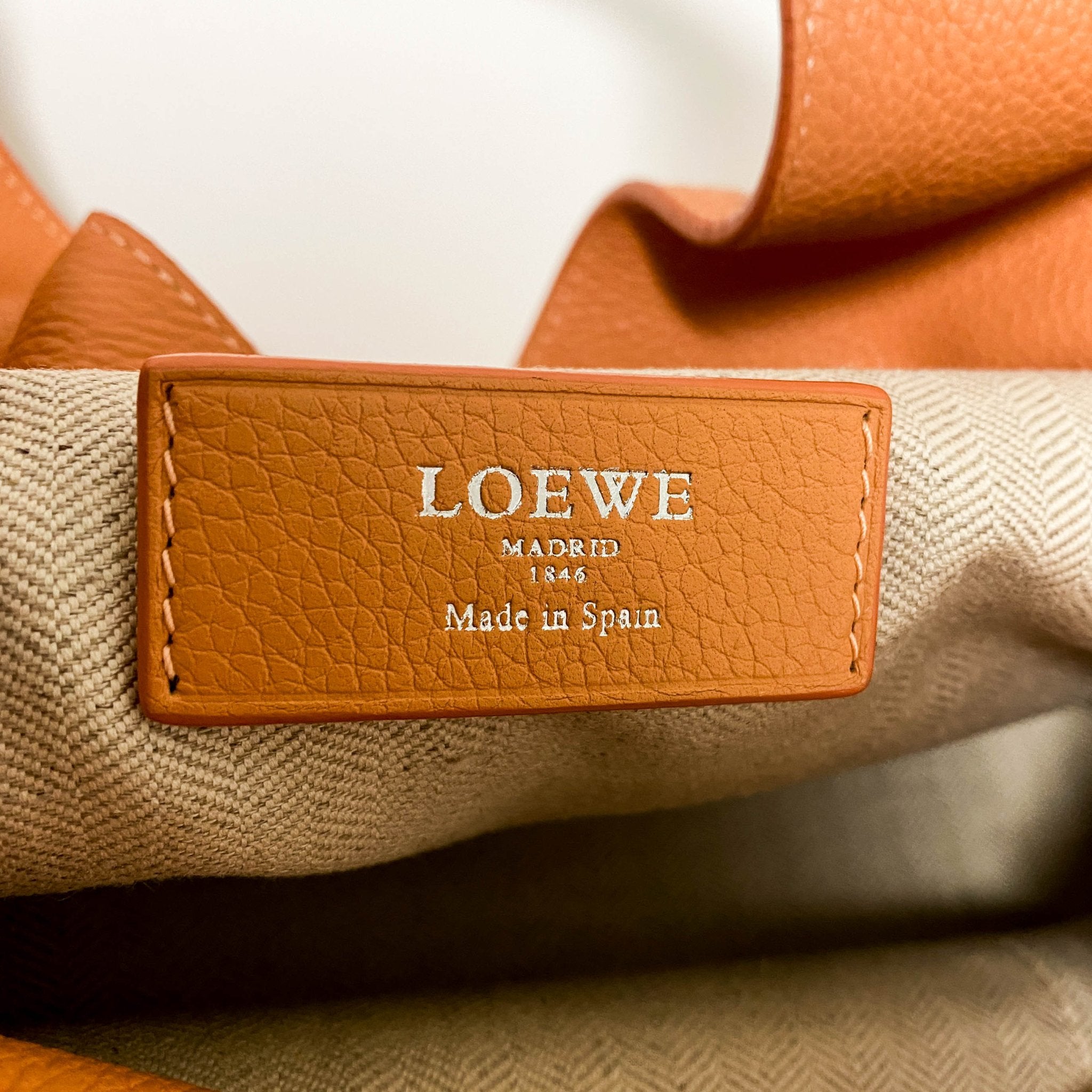 LOEWE Dunas Salmon Pink Leather Hand Bag, in , Sold by HIVE PRELOVED - Shoulder Bags, ,