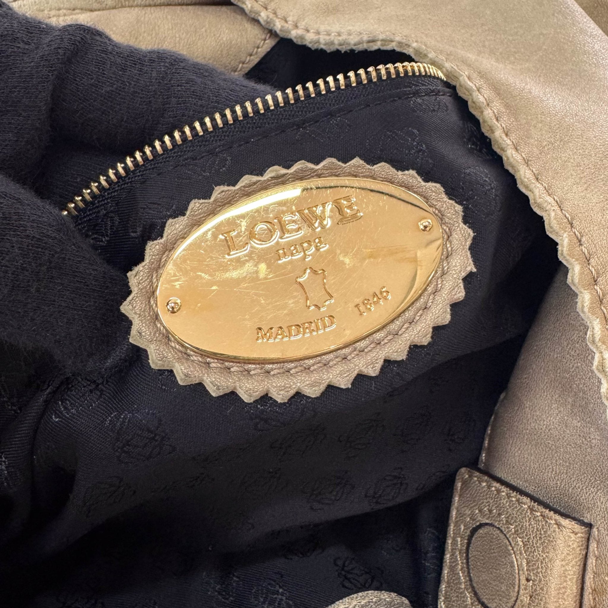 LOEWE Gold Nappa Leather Hobo Shoulder Bag, in , Sold by HIVE PRELOVED - Shoulder Bags, ,