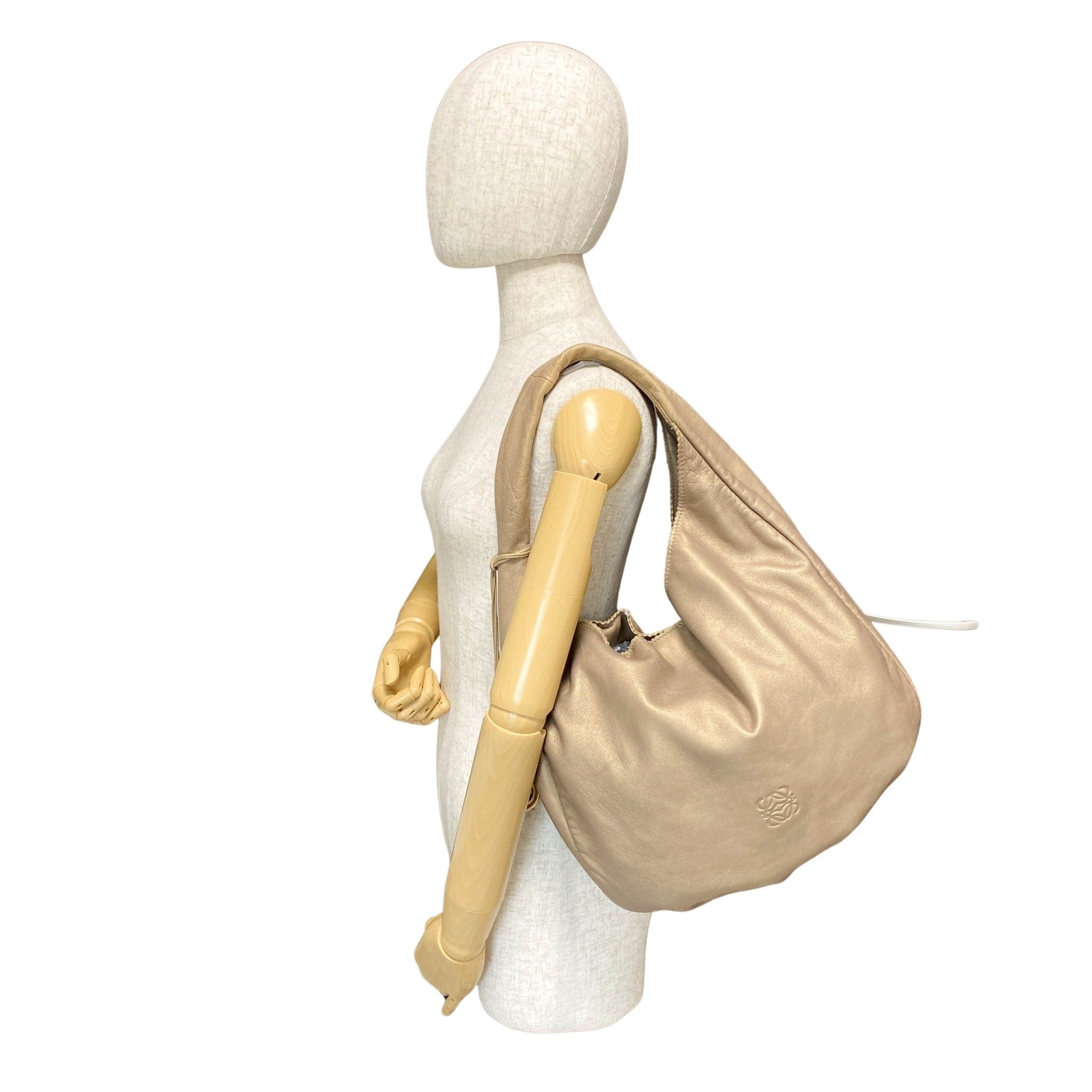 LOEWE Gold Nappa Leather Hobo Shoulder Bag, in , Sold by HIVE PRELOVED - Shoulder Bags, ,