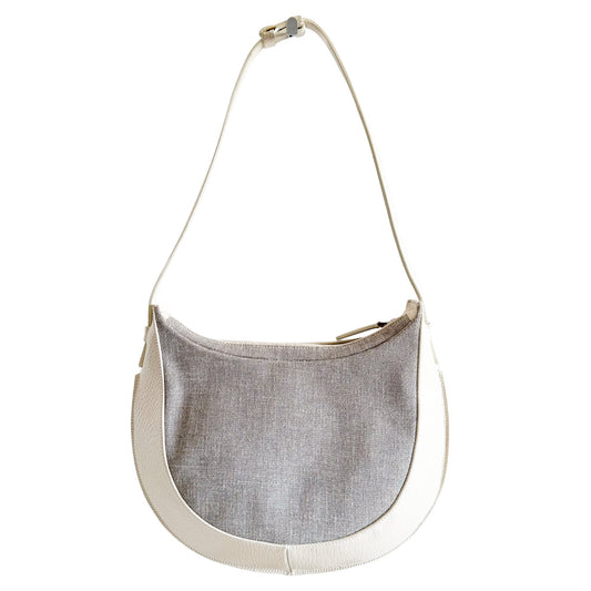 LOEWE Half Moon Leather / Canvas Shoulder Bag, in , Sold by HIVE PRELOVED - Shoulder Bags, ,