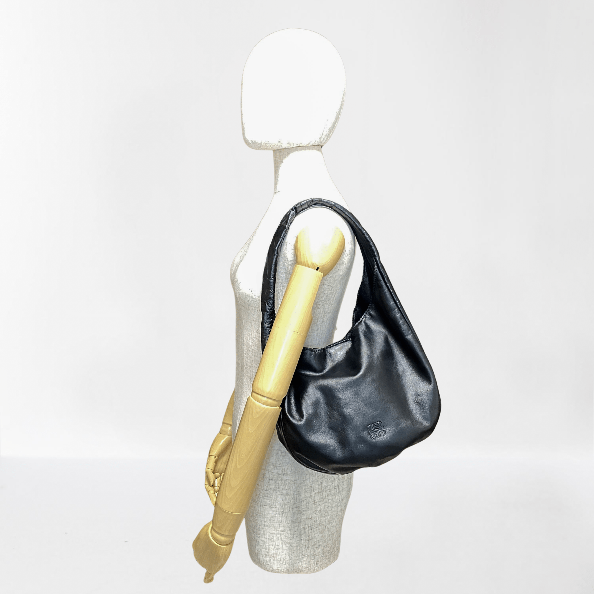 LOEWE Hobo Black Napa Leather Bag, in , Sold by HIVE PRELOVED - Shoulder Bags, ,