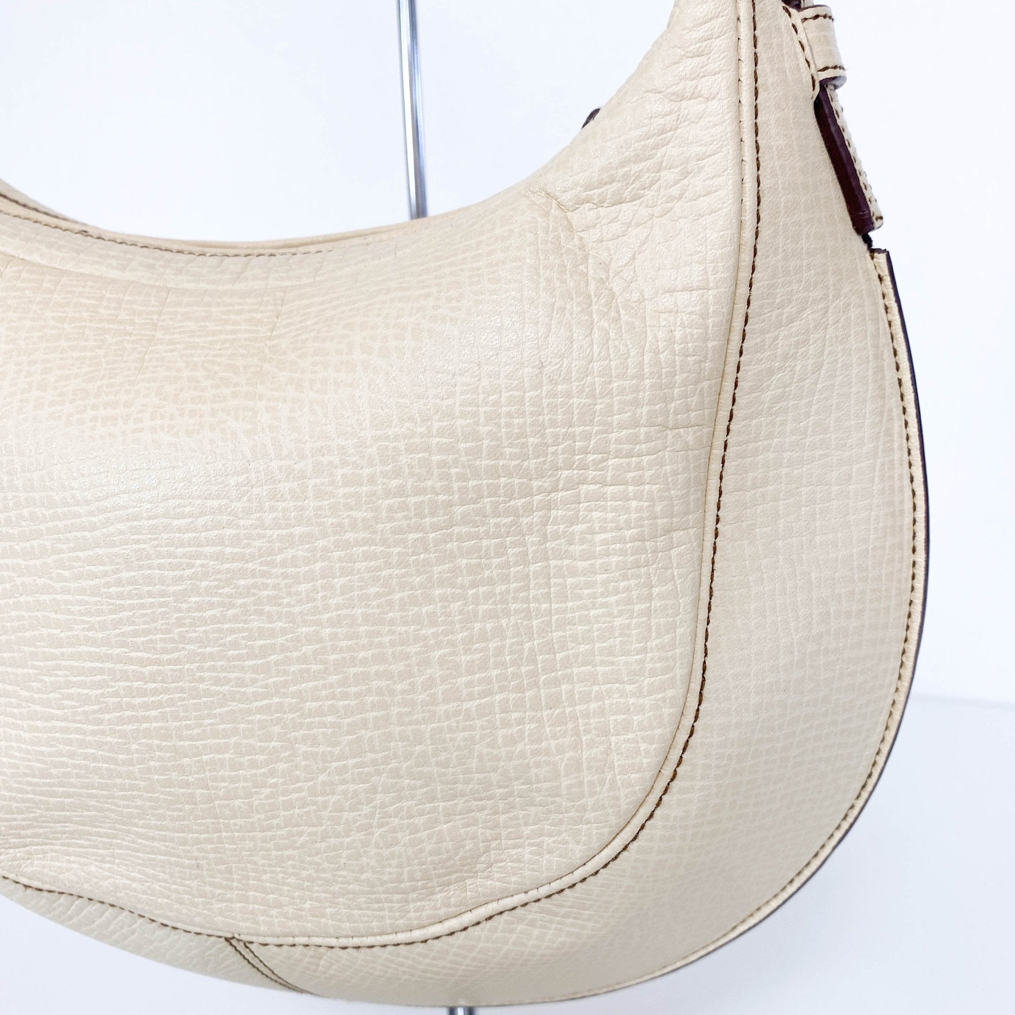 LOEWE Ivory Leather Crescent Shoulder Bag, in , Sold by HIVE PRELOVED - Shoulder Bags, ,