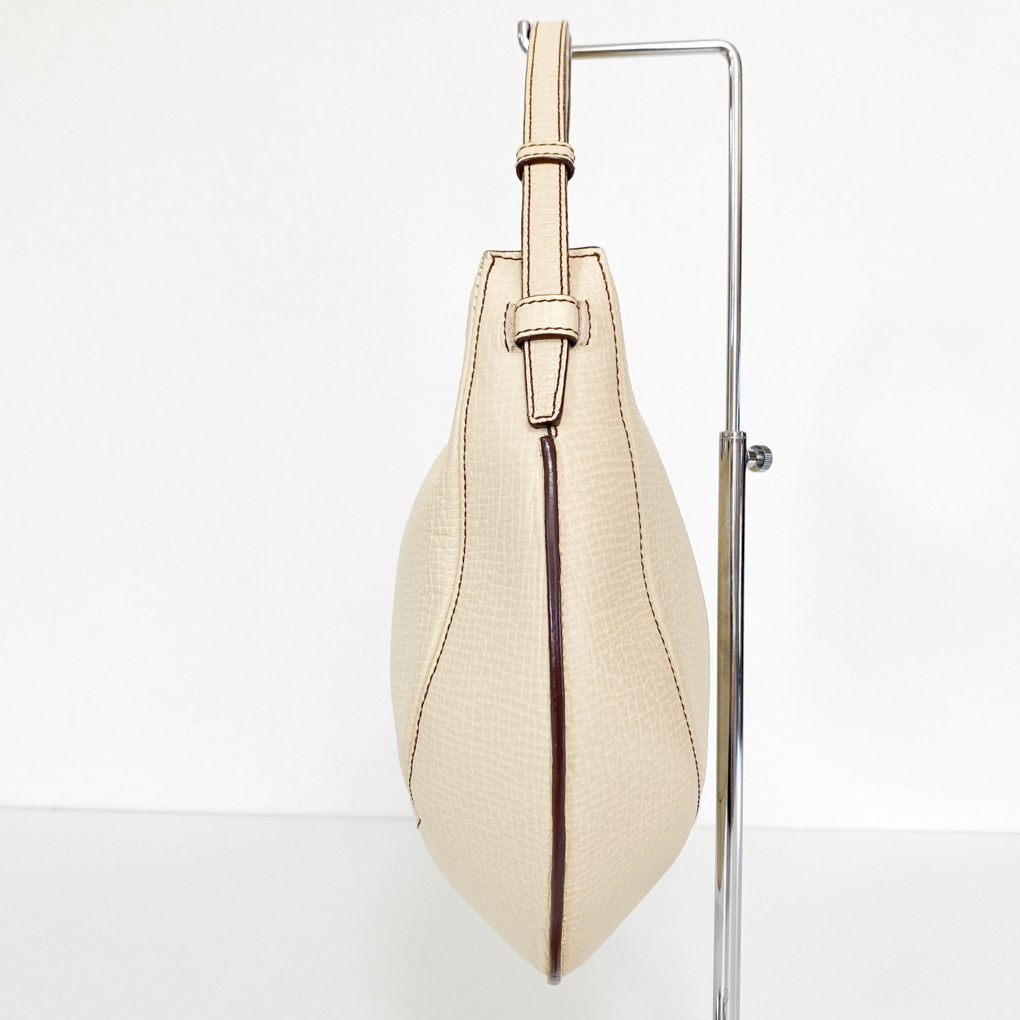 LOEWE Ivory Leather Crescent Shoulder Bag, in , Sold by HIVE PRELOVED - Shoulder Bags, ,