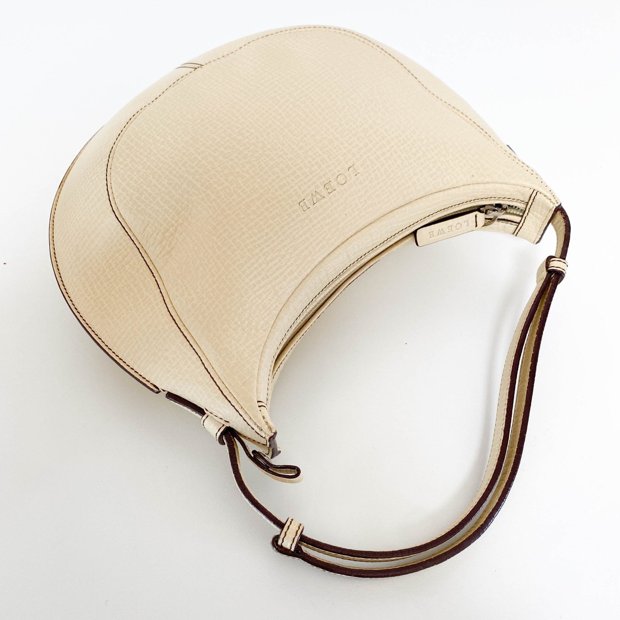 LOEWE Ivory Leather Crescent Shoulder Bag, in , Sold by HIVE PRELOVED - Shoulder Bags, ,