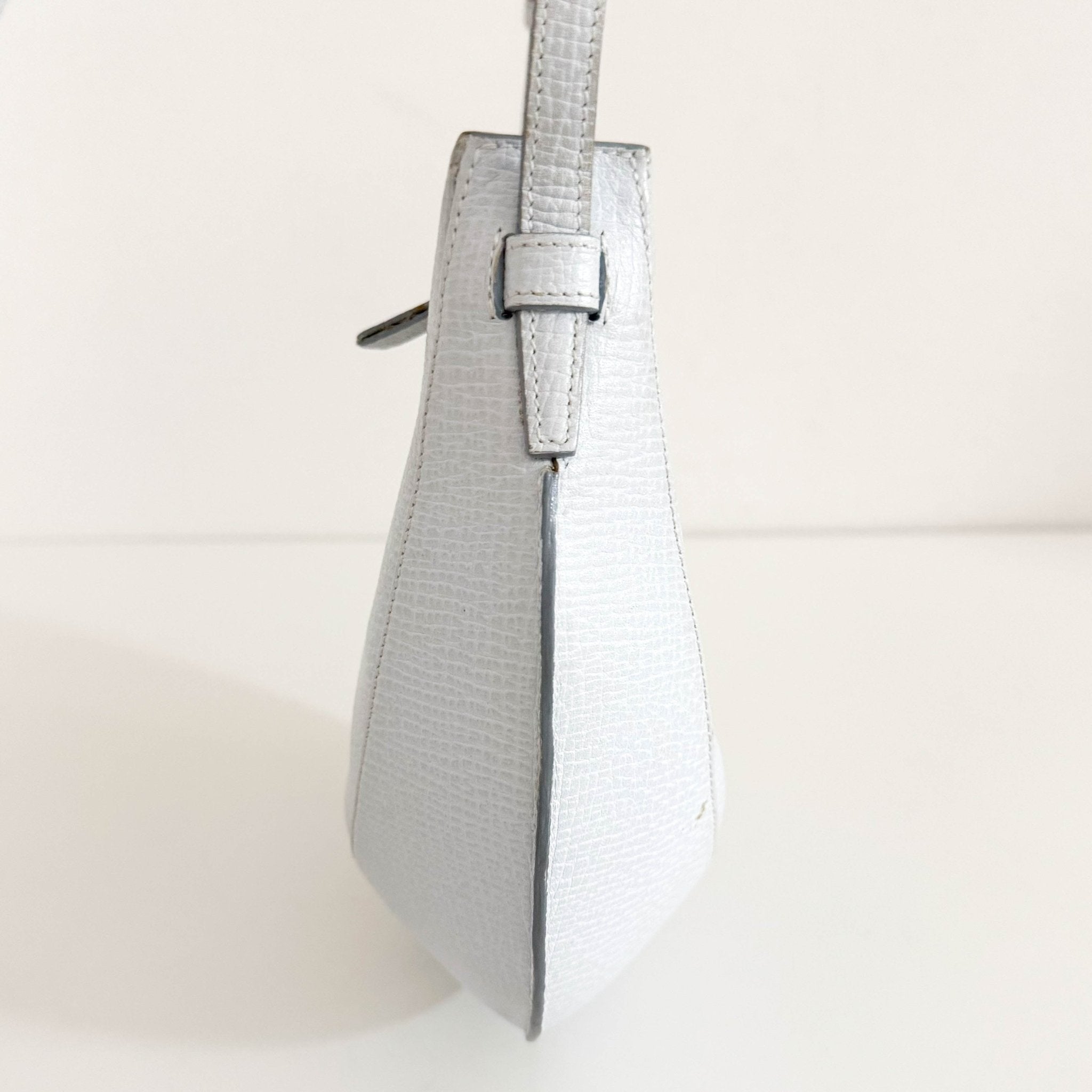 LOEWE Leather Half Moon Shoulder Bag Ice Blue, in , Sold by HIVE PRELOVED - Shoulder Bags, ,