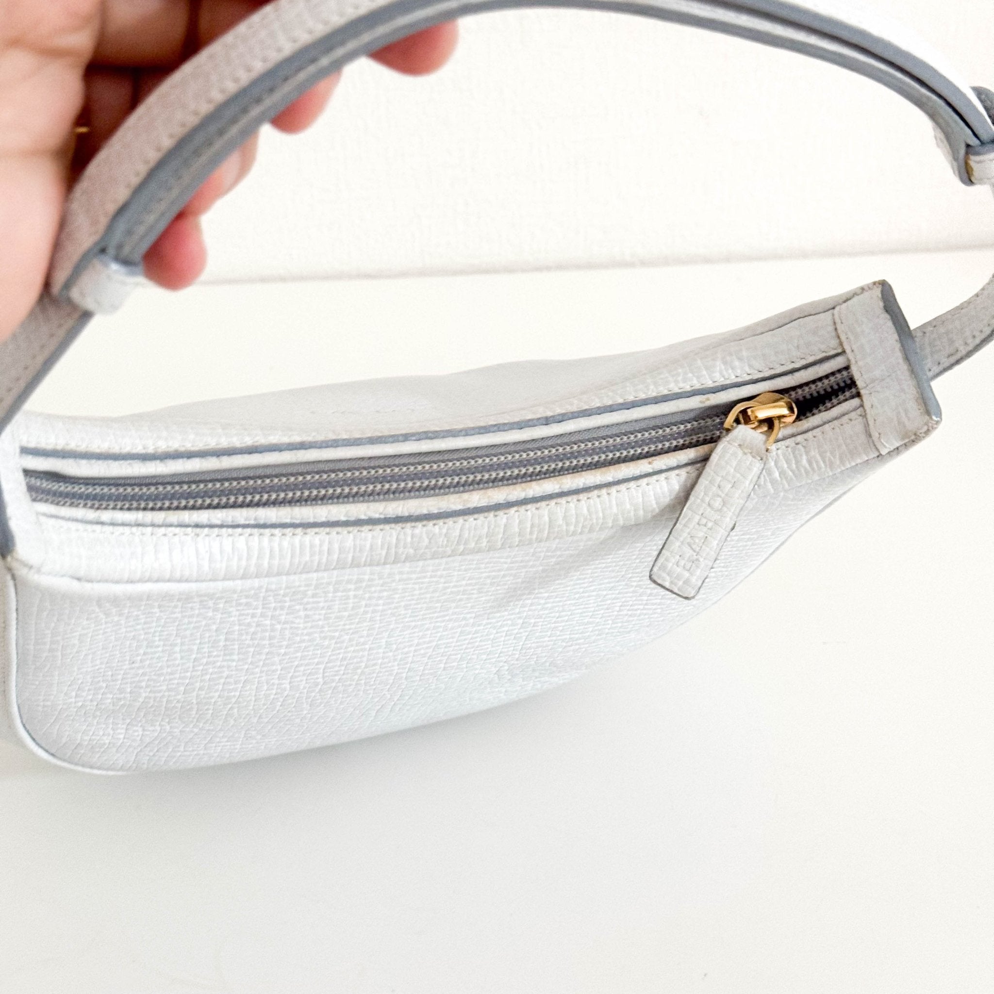 LOEWE Leather Half Moon Shoulder Bag Ice Blue, in , Sold by HIVE PRELOVED - Shoulder Bags, ,