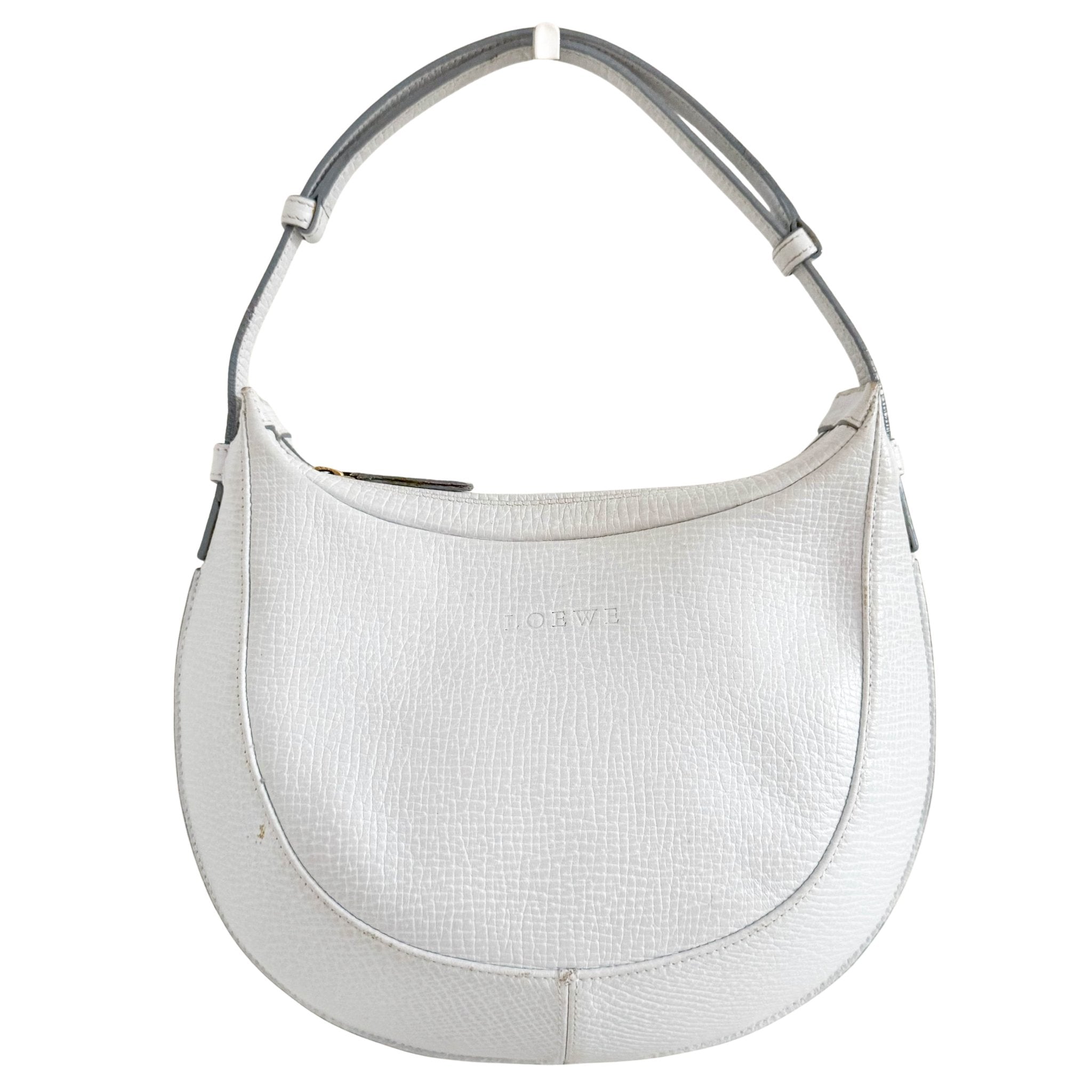 LOEWE Leather Half Moon Shoulder Bag Ice Blue, in , Sold by HIVE PRELOVED - Shoulder Bags, ,