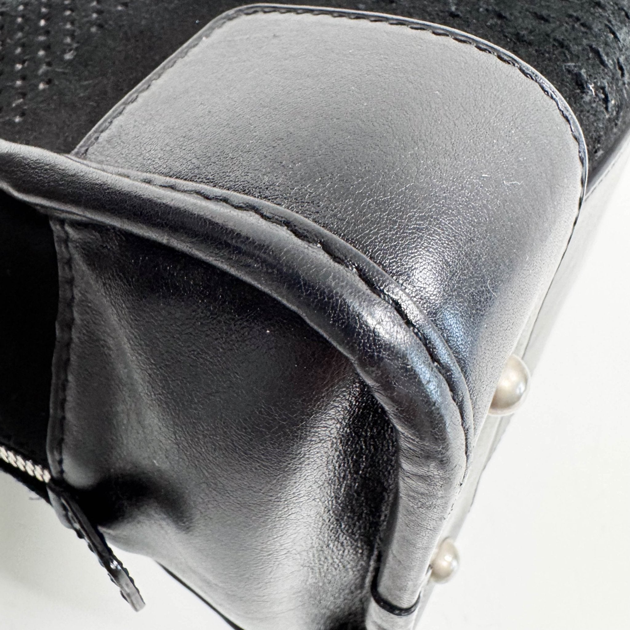 LOEWE Loewe Amazona 28 Black Suede Boston Bag, in , Sold by HIVE PRELOVED - Handle Bags, ,