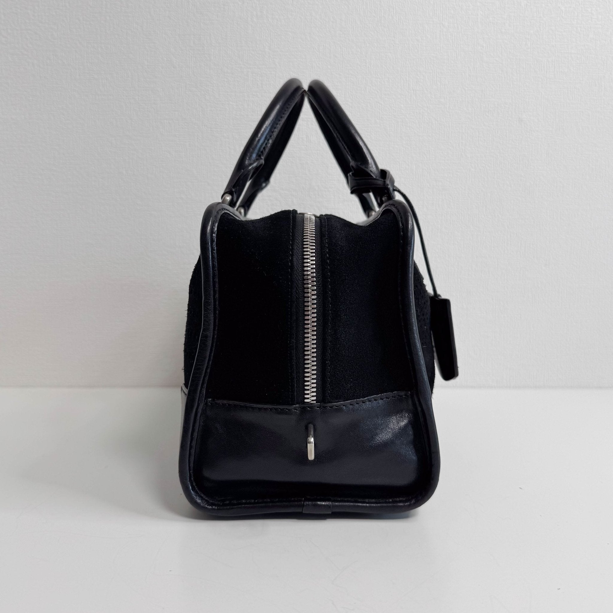 LOEWE Loewe Amazona 28 Black Suede Boston Bag, in , Sold by HIVE PRELOVED - Handle Bags, ,