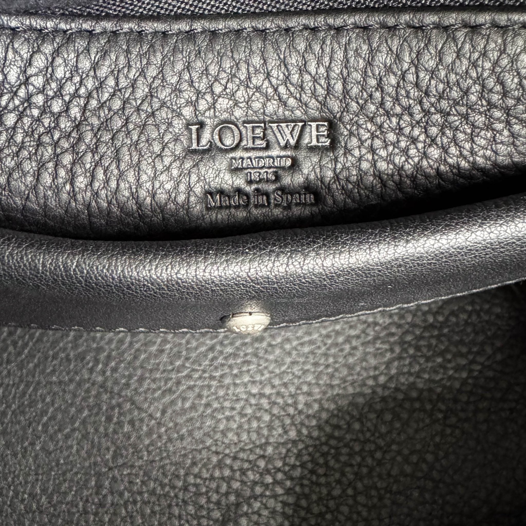 LOEWE Loewe Amazona 28 Black Suede Boston Bag, in , Sold by HIVE PRELOVED - Handle Bags, ,