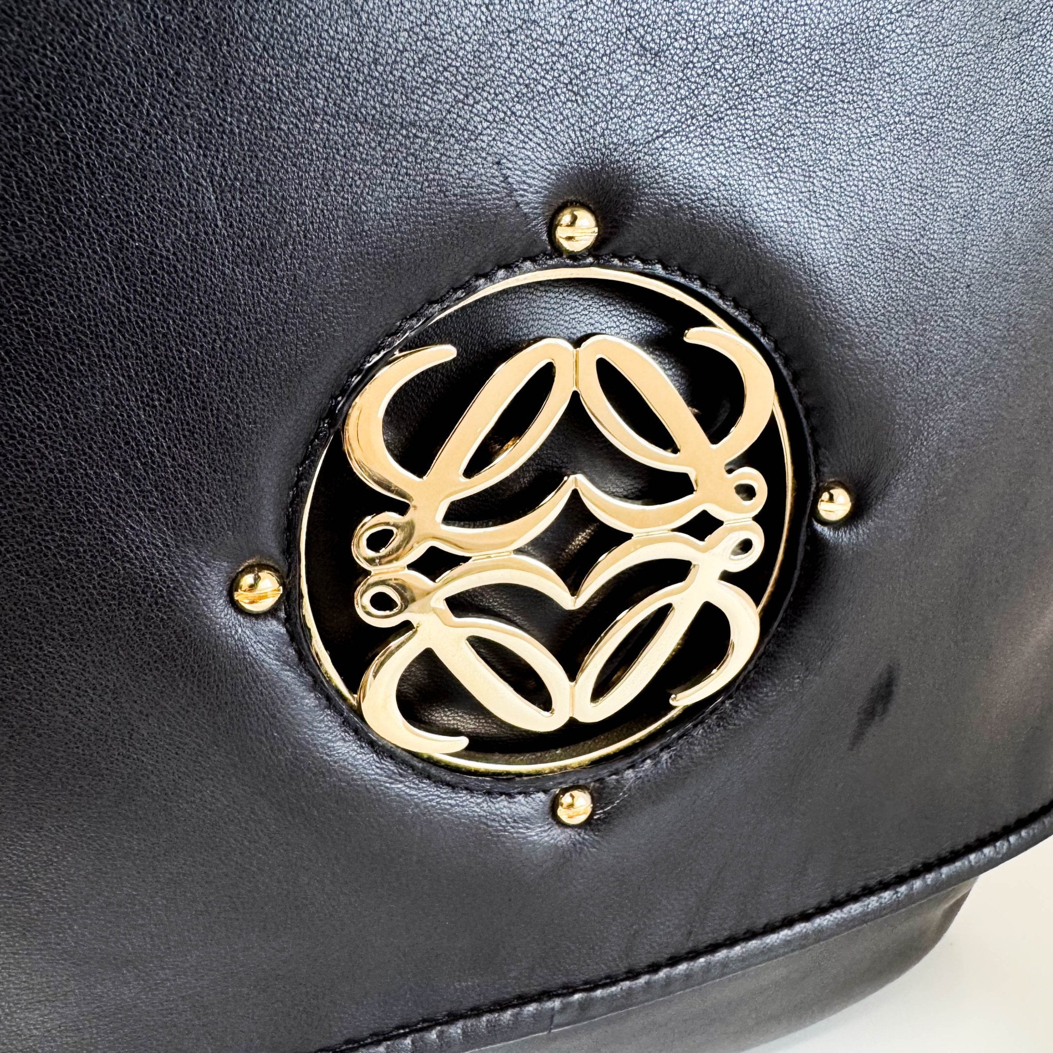 LOEWE Loewe Anagram Crossbody Bag Black Leather, in , Sold by HIVE PRELOVED - Crossbody bags, ,