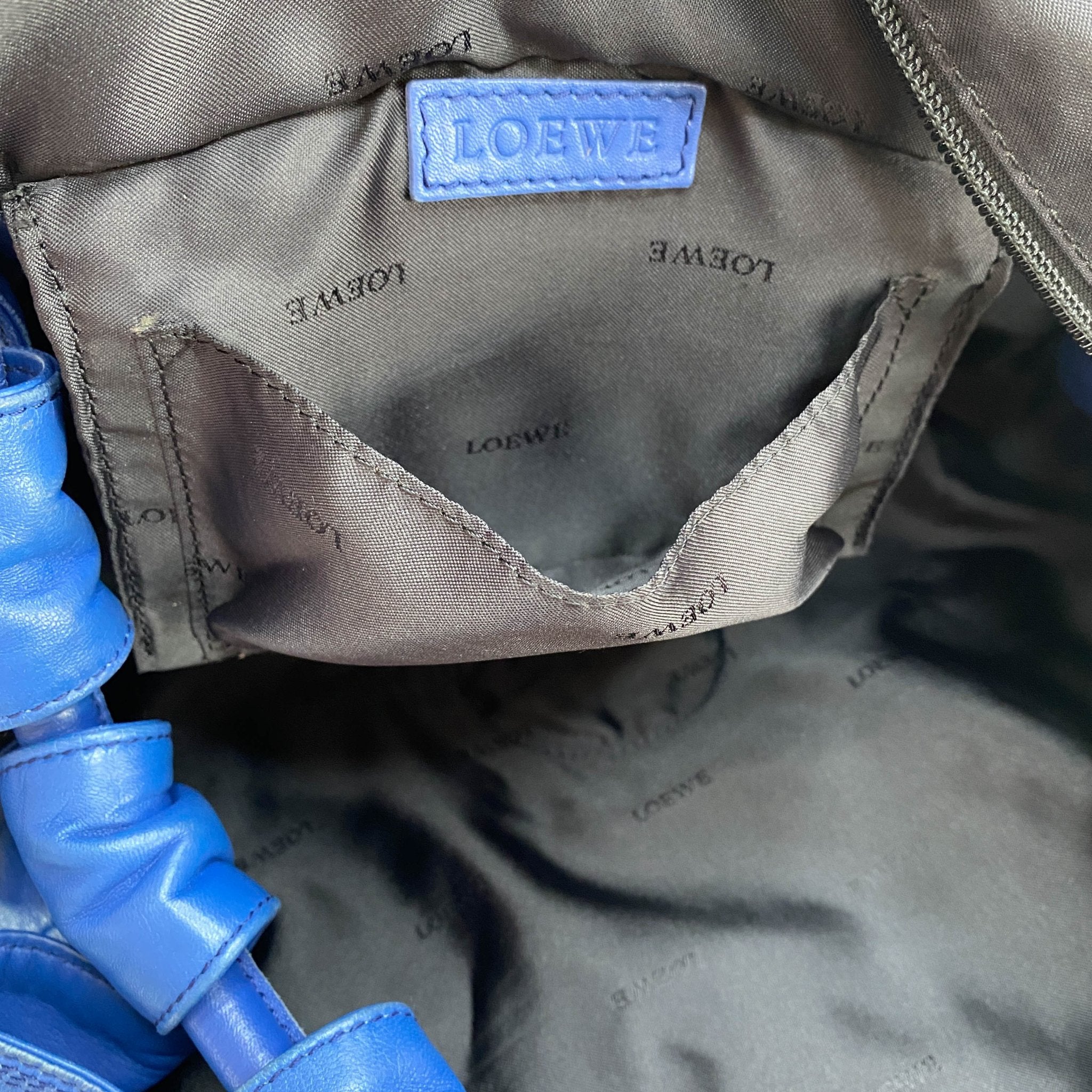 LOEWE Nappa Aire Anagram Blue Leather Handbag, in , Sold by HIVE PRELOVED - Handle Bags, Shoulder Bags,