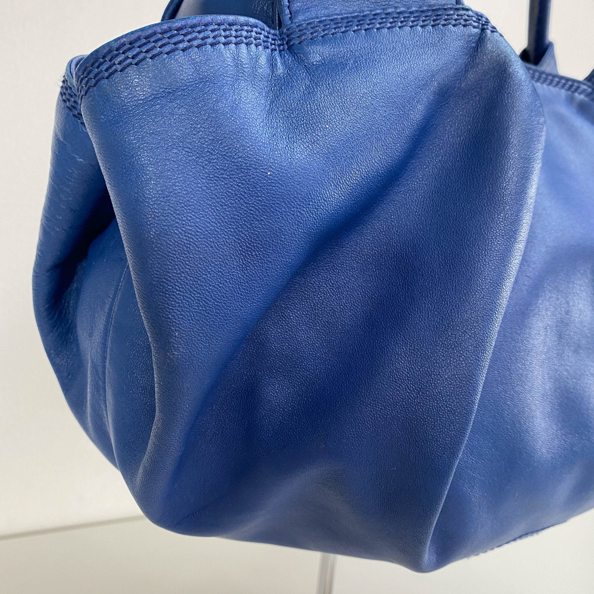 LOEWE Nappa Aire Anagram Blue Leather Handbag, in , Sold by HIVE PRELOVED - Handle Bags, Shoulder Bags,