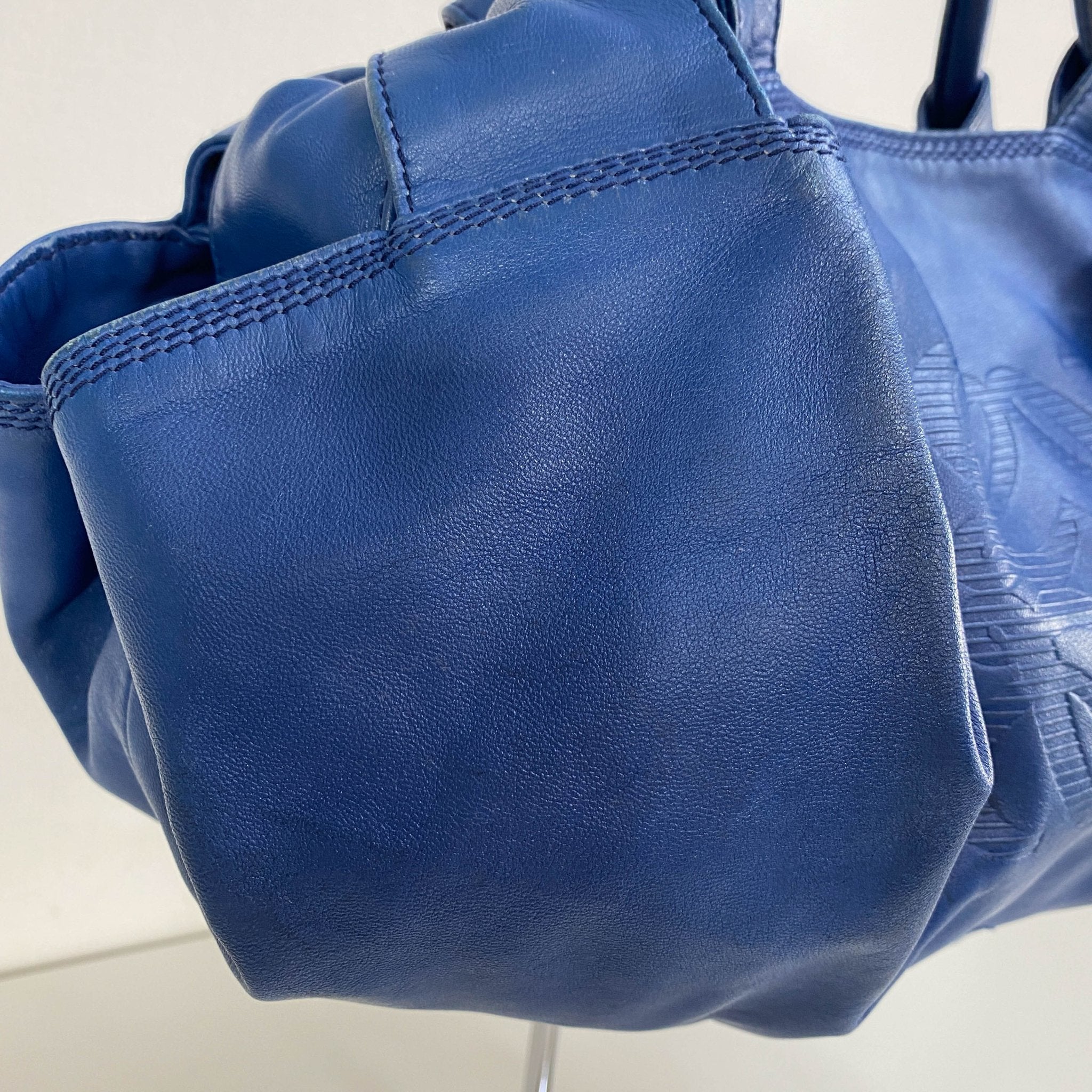 LOEWE Nappa Aire Anagram Blue Leather Handbag, in , Sold by HIVE PRELOVED - Handle Bags, Shoulder Bags,