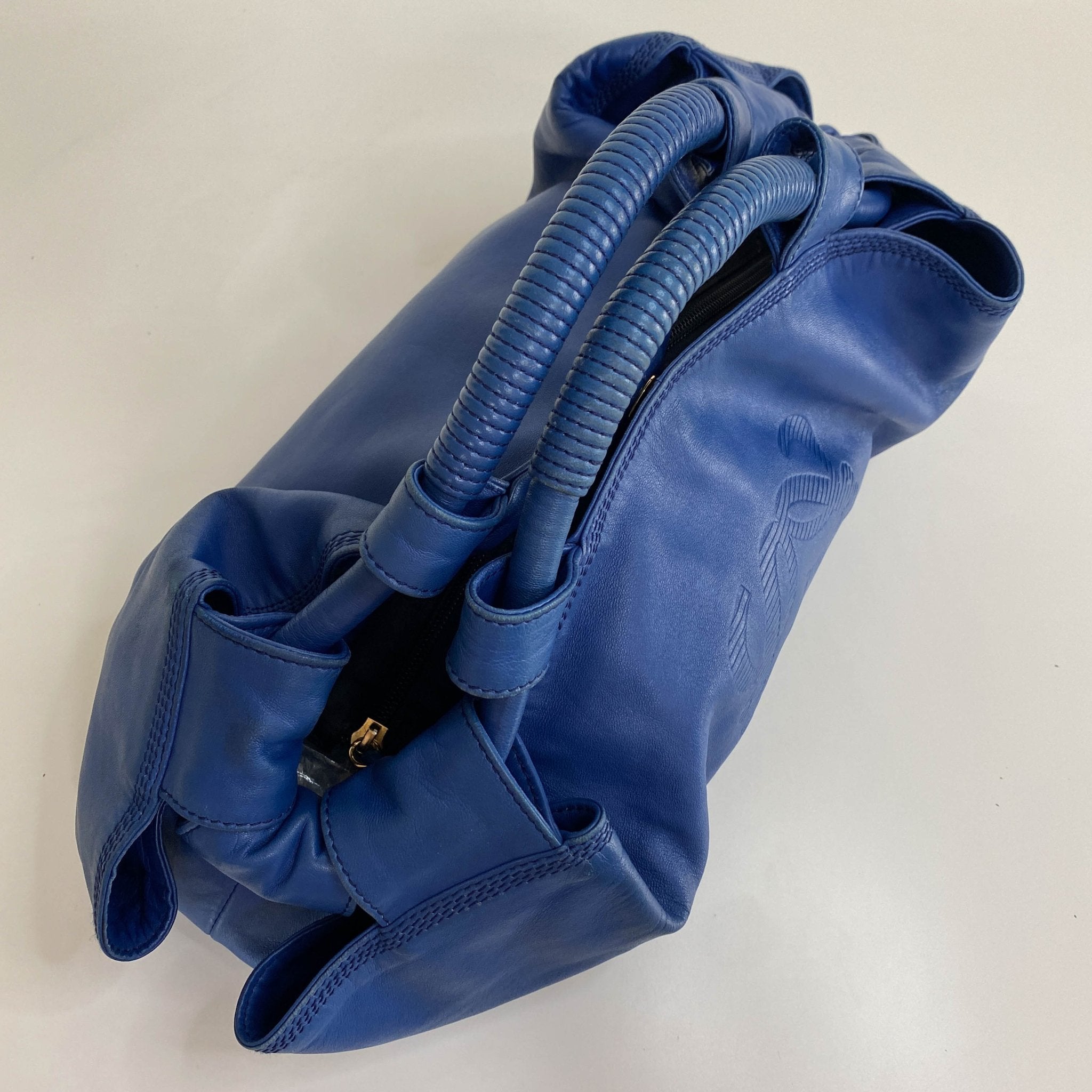 LOEWE Nappa Aire Anagram Blue Leather Handbag, in , Sold by HIVE PRELOVED - Handle Bags, Shoulder Bags,
