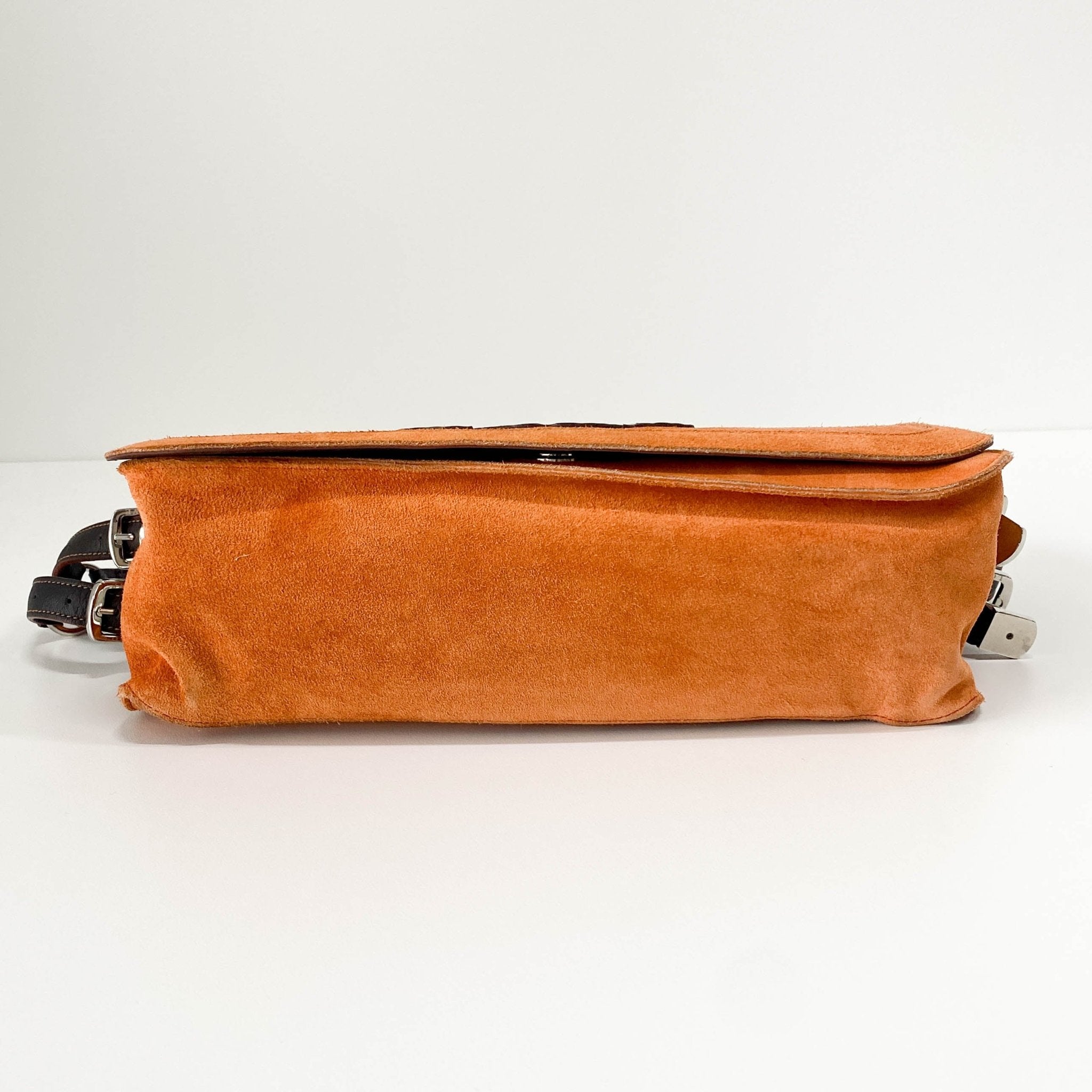 LOEWE Orange Suede Shoulder Bag, in , Sold by HIVE PRELOVED - Shoulder Bags, ,