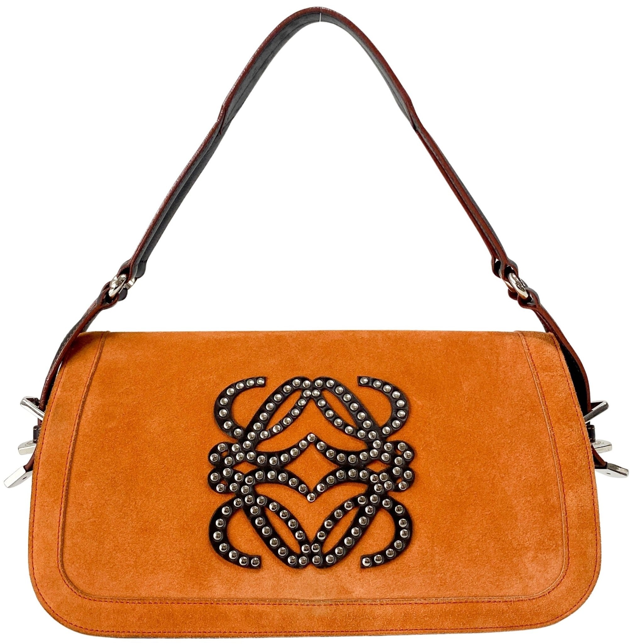 LOEWE Orange Suede Shoulder Bag, in , Sold by HIVE PRELOVED - Shoulder Bags, ,