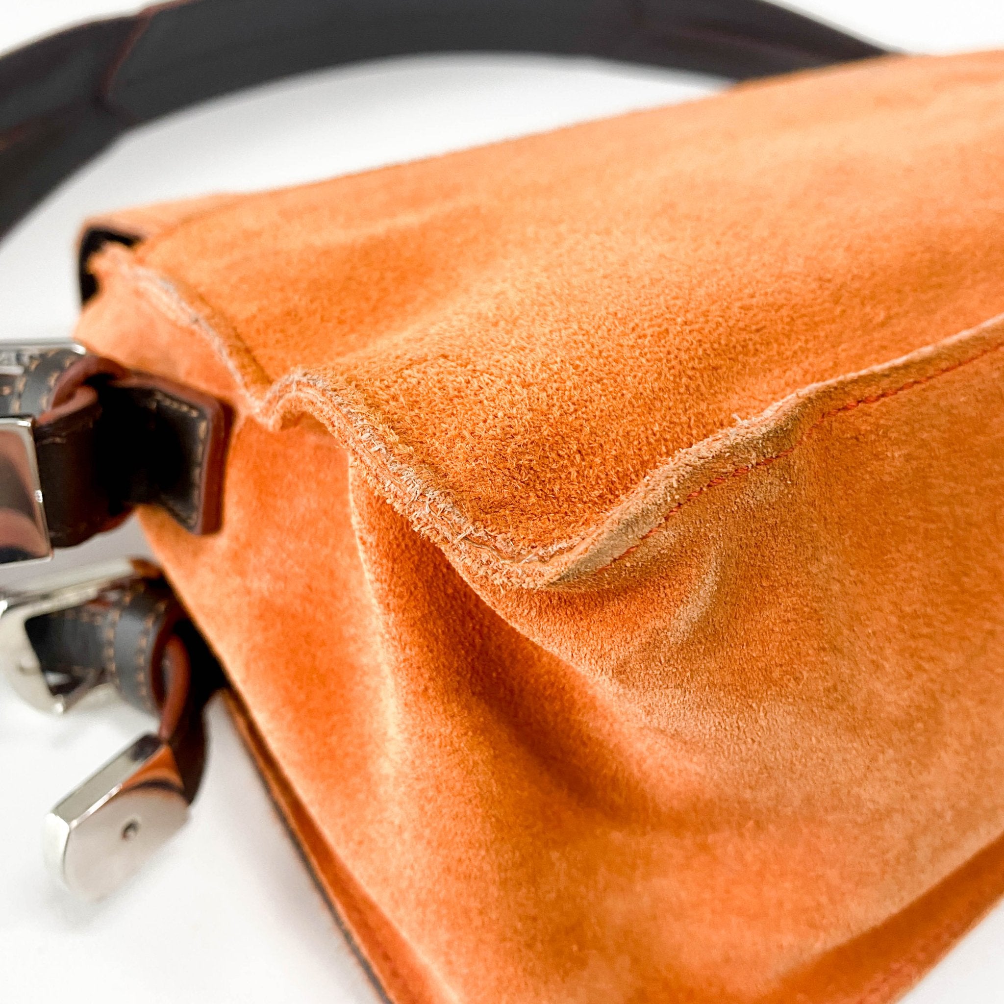 LOEWE Orange Suede Shoulder Bag, in , Sold by HIVE PRELOVED - Shoulder Bags, ,