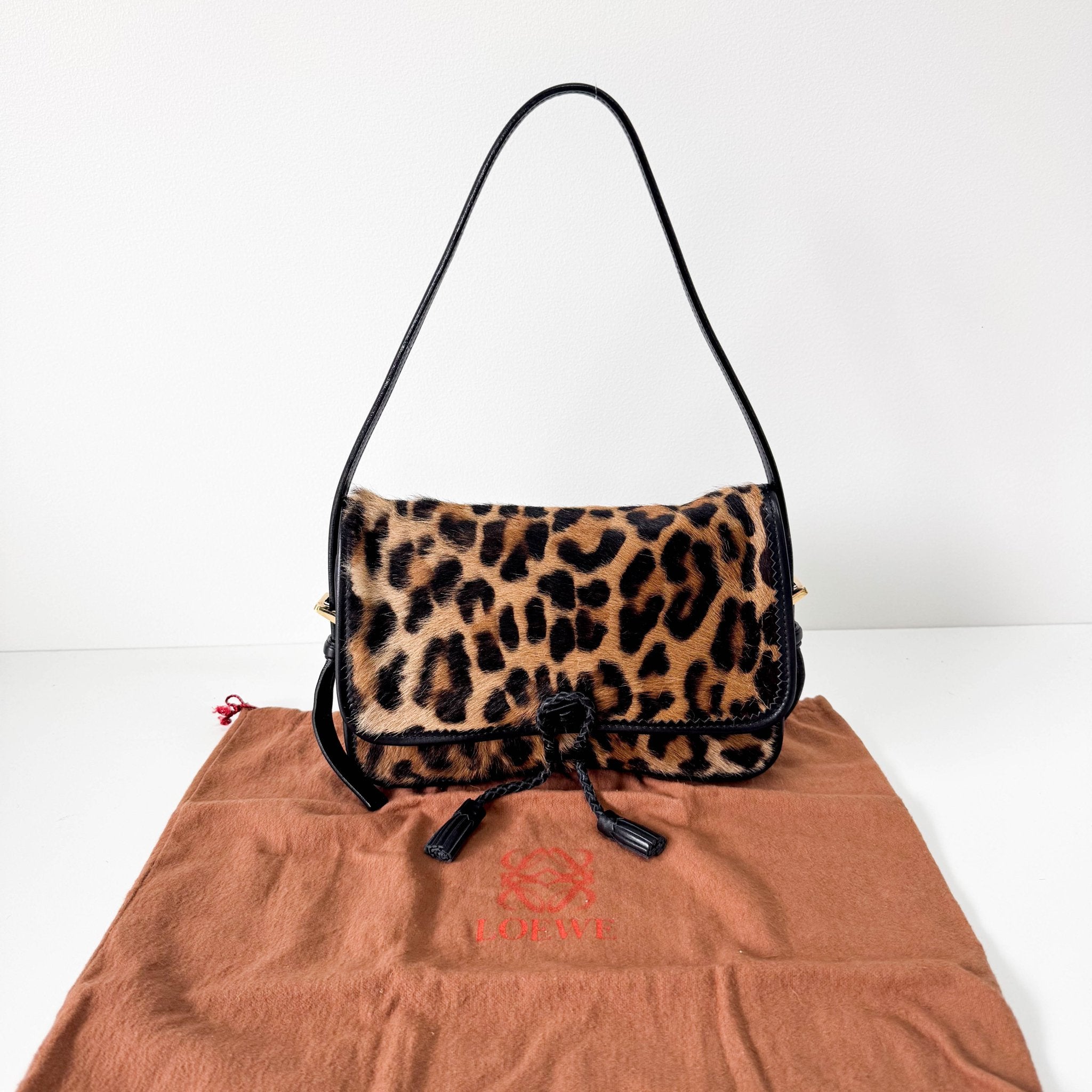 LOEWE Pony Hair Animal Print Shoulder Bag, in , Sold by HIVE PRELOVED - Shoulder Bags, ,