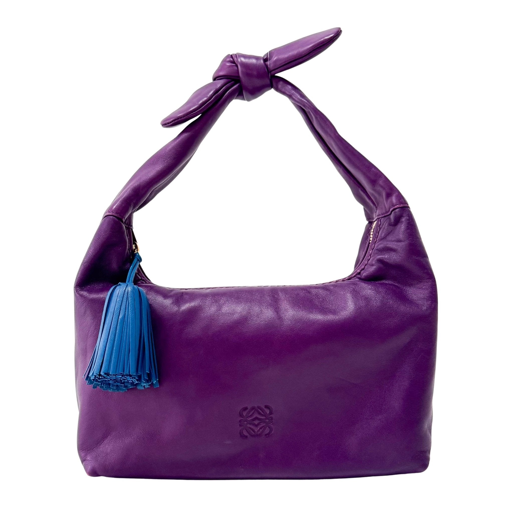 LOEWE Purple Nappa Leather Hobo Shoulder Bag, in , Sold by HIVE PRELOVED - Shoulder Bags, ,