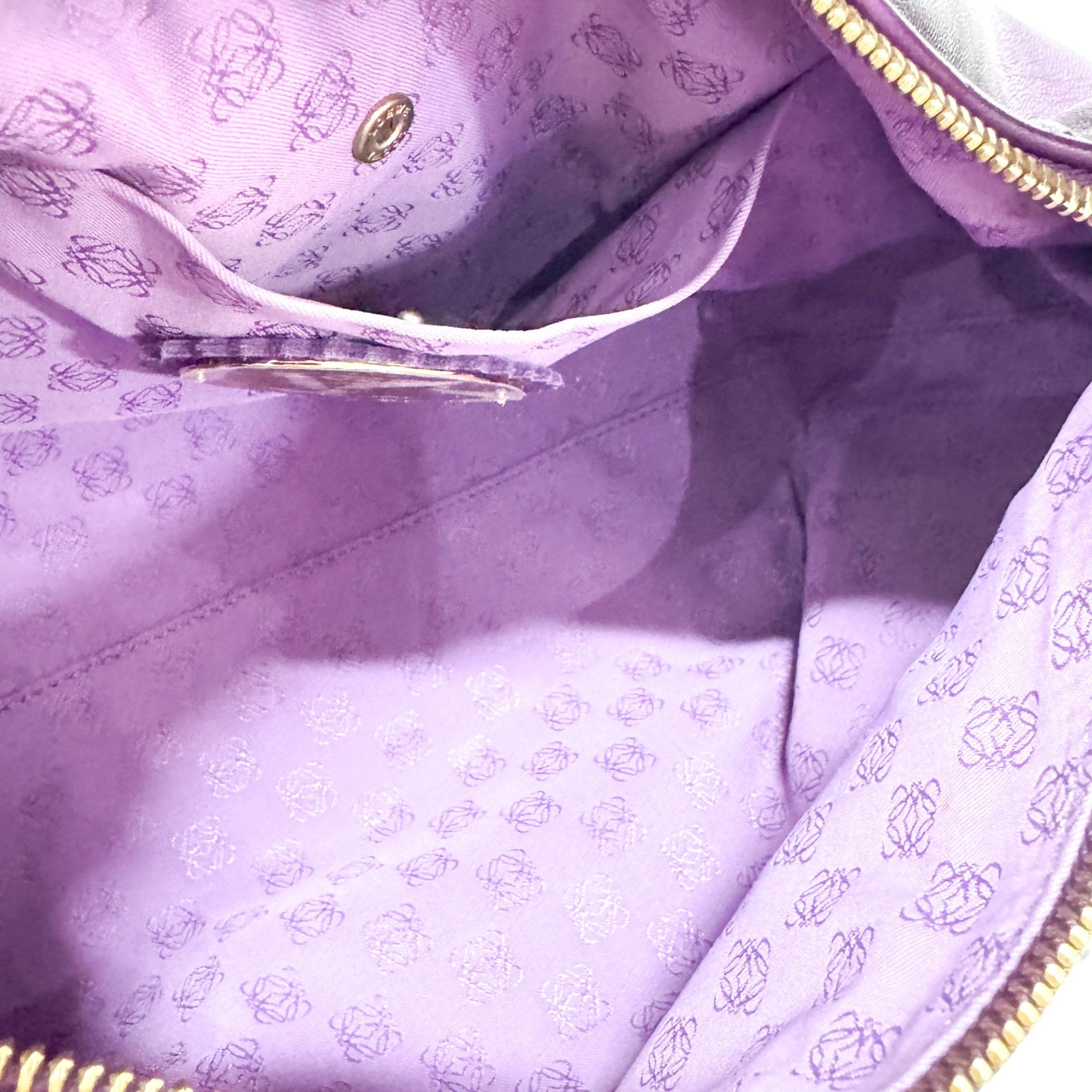 LOEWE Purple Nappa Leather Hobo Shoulder Bag, in , Sold by HIVE PRELOVED - Shoulder Bags, ,