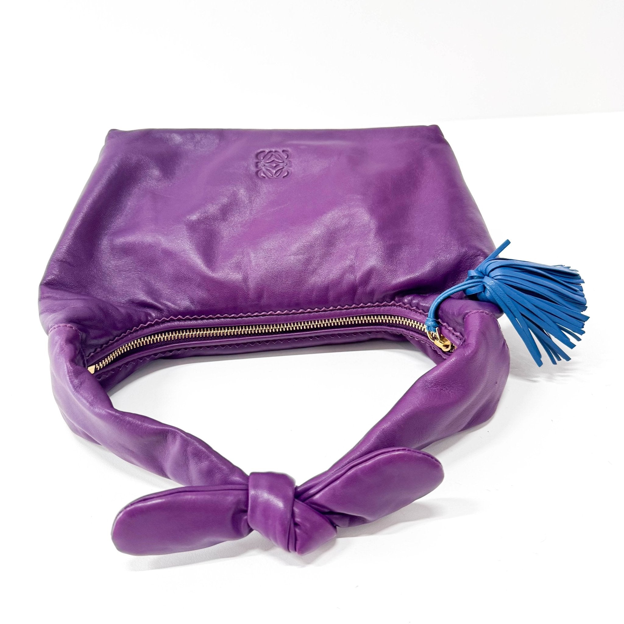 LOEWE Purple Nappa Leather Hobo Shoulder Bag, in , Sold by HIVE PRELOVED - Shoulder Bags, ,