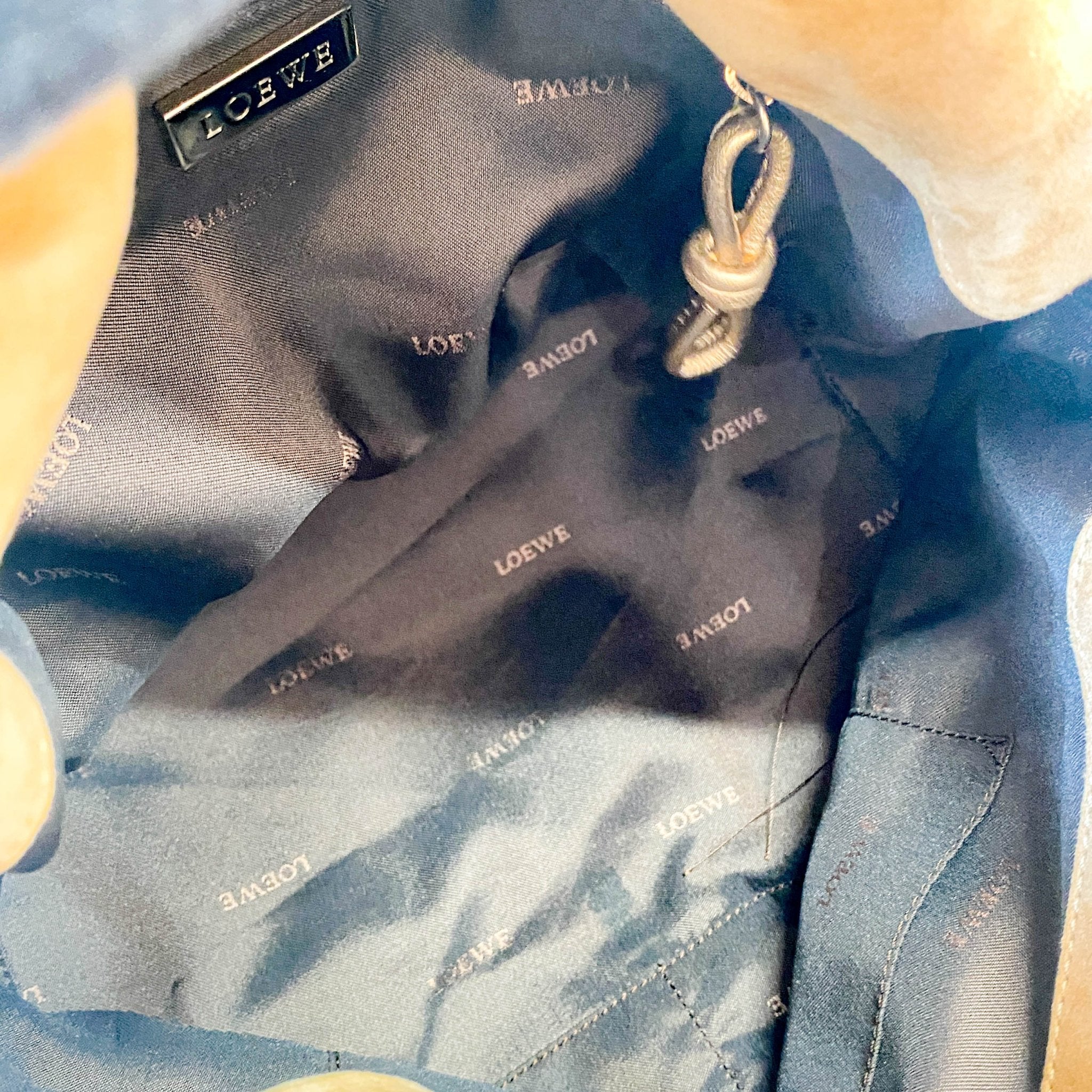 LOEWE Rose Gold Suede Shoulder Bag, in , Sold by HIVE PRELOVED - Shoulder Bags, ,